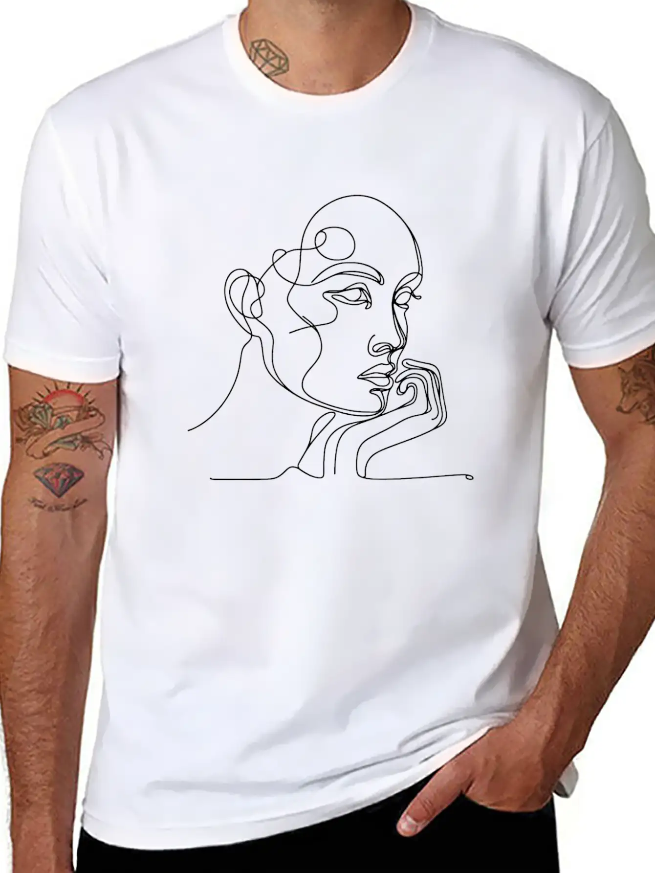 Women Sketch Timeless Short Sleeve Tee – Comfy And Minimalist Design
