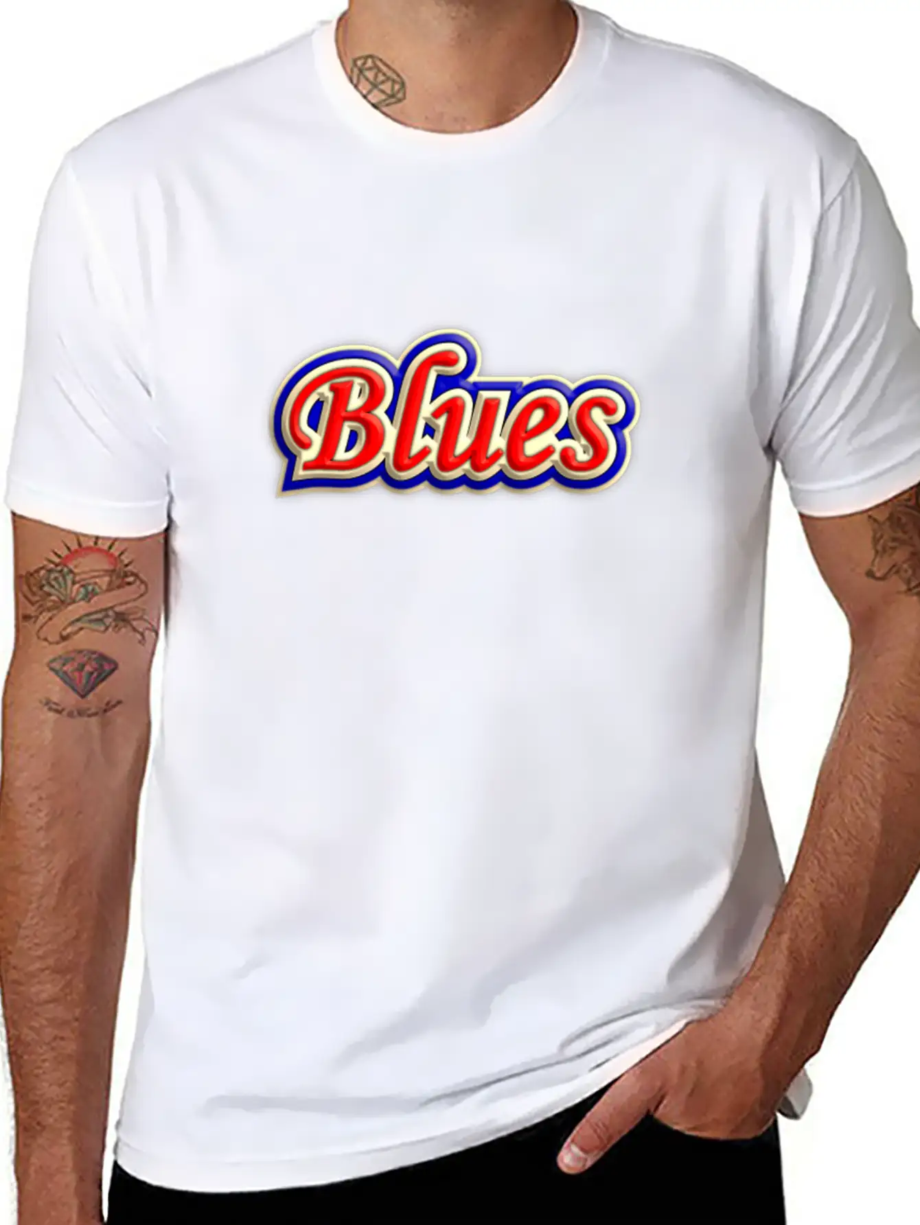Wonderful Blues Music Casual Graphic T-Shirt – Simple And Comfortable Daily Wear