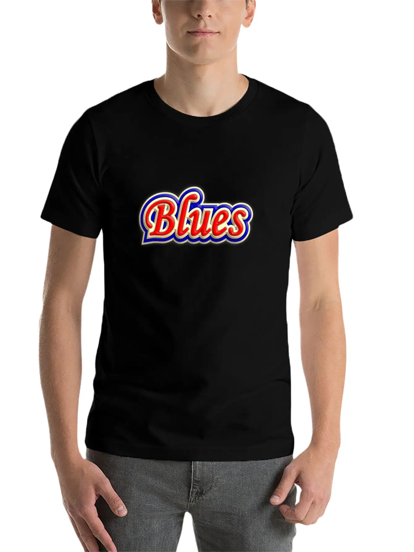 Wonderful Blues Music Casual Graphic T-Shirt – Simple And Comfortable Daily Wear