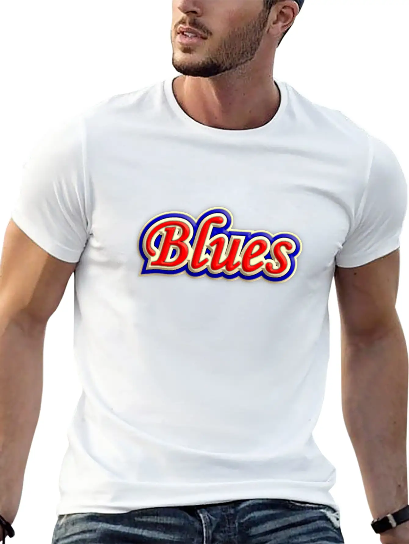 Wonderful Blues Music Casual Graphic T-Shirt – Simple And Comfortable Daily Wear