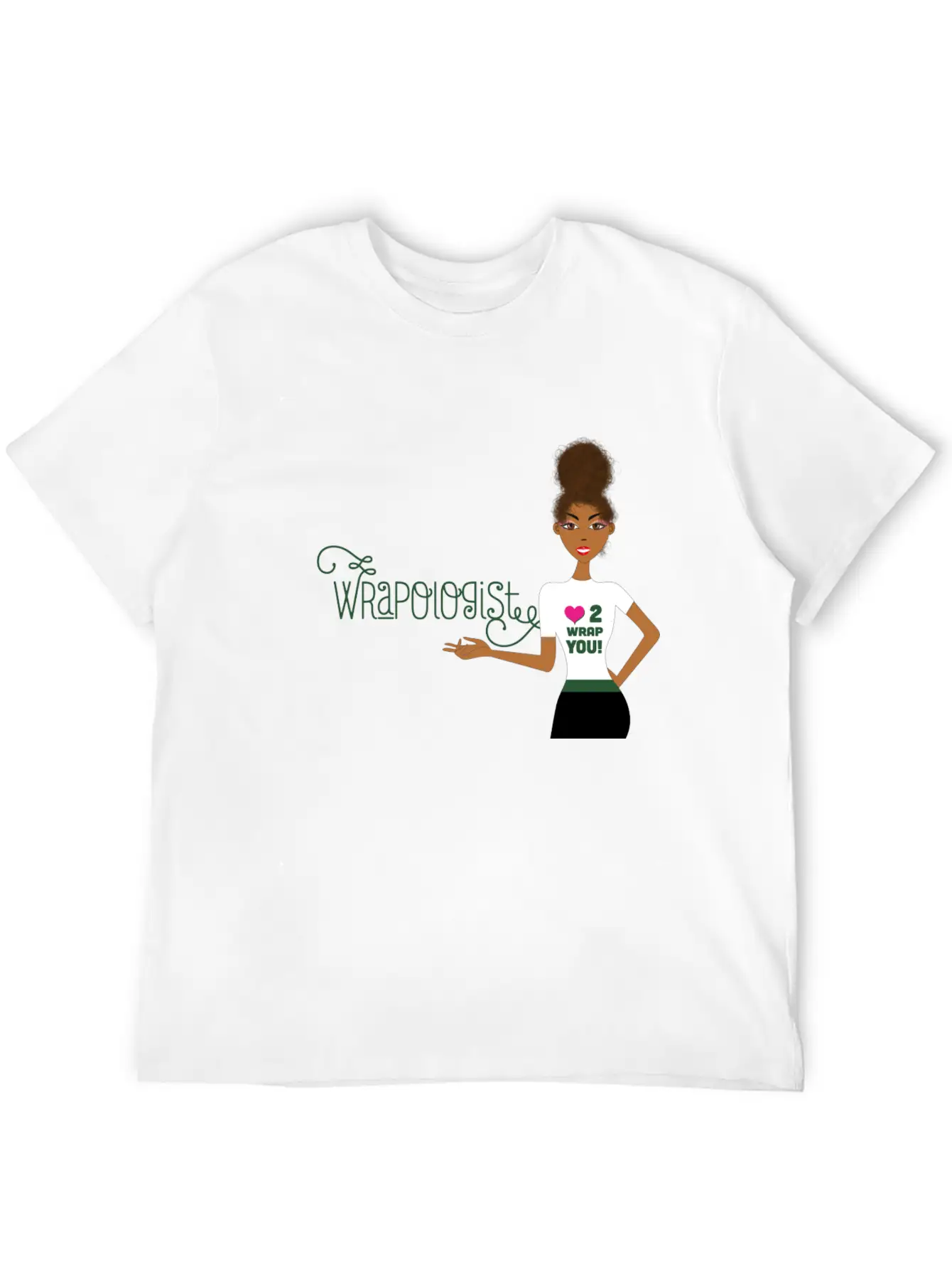 Wrappin' Natural Casual Graphic T-Shirt – Simple And Comfortable Daily Wear
