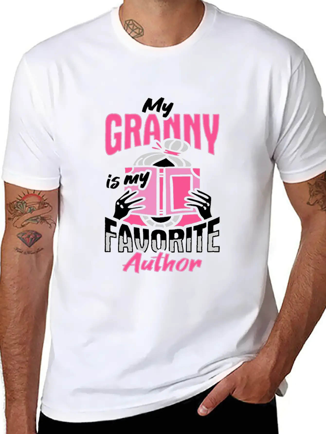 Writing Grandma Design For A Grandchild Timeless Short Sleeve Tee – Comfy And Minimalist Design
