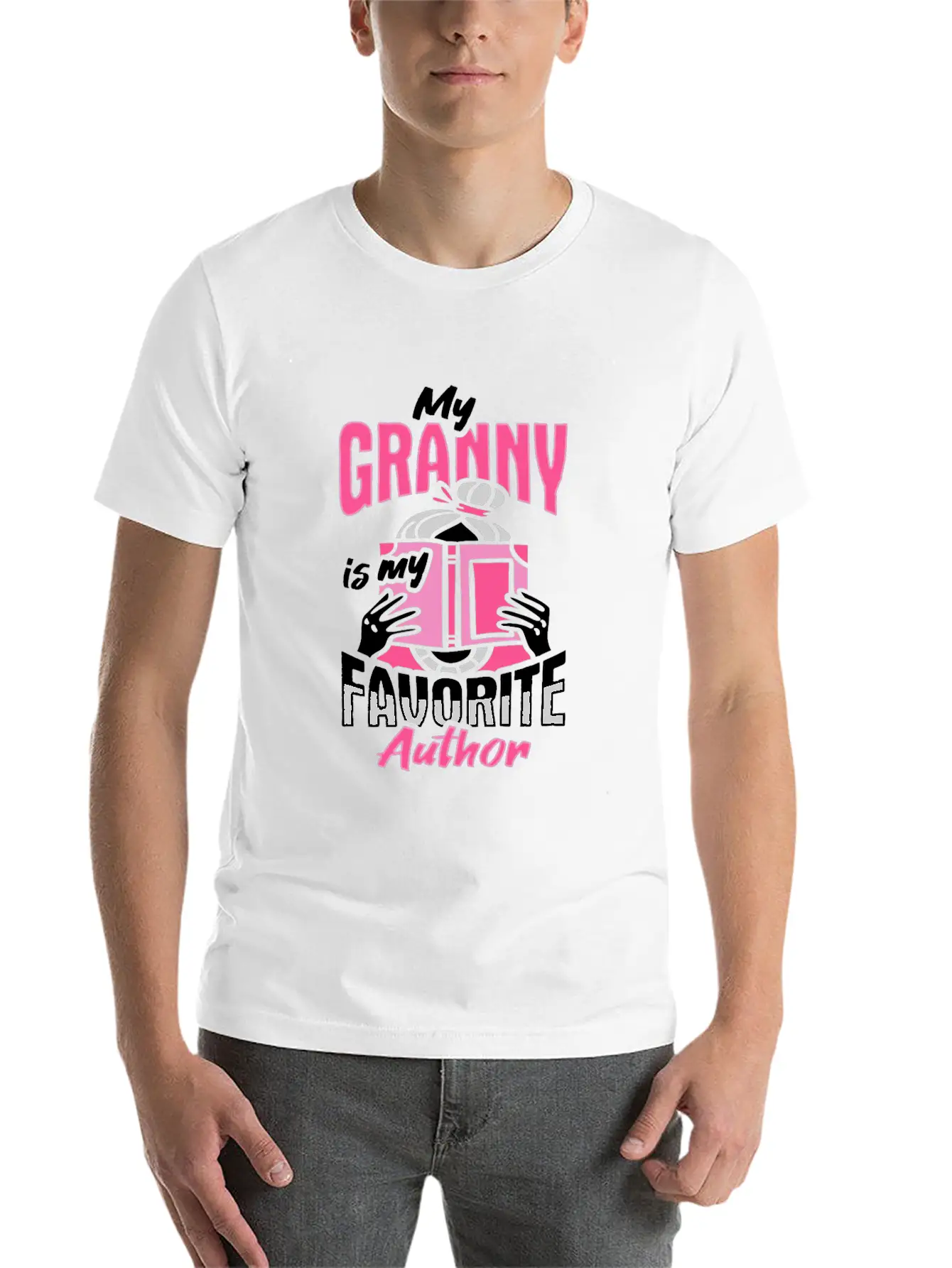 Writing Grandma Design For A Grandchild Timeless Short Sleeve Tee – Comfy And Minimalist Design