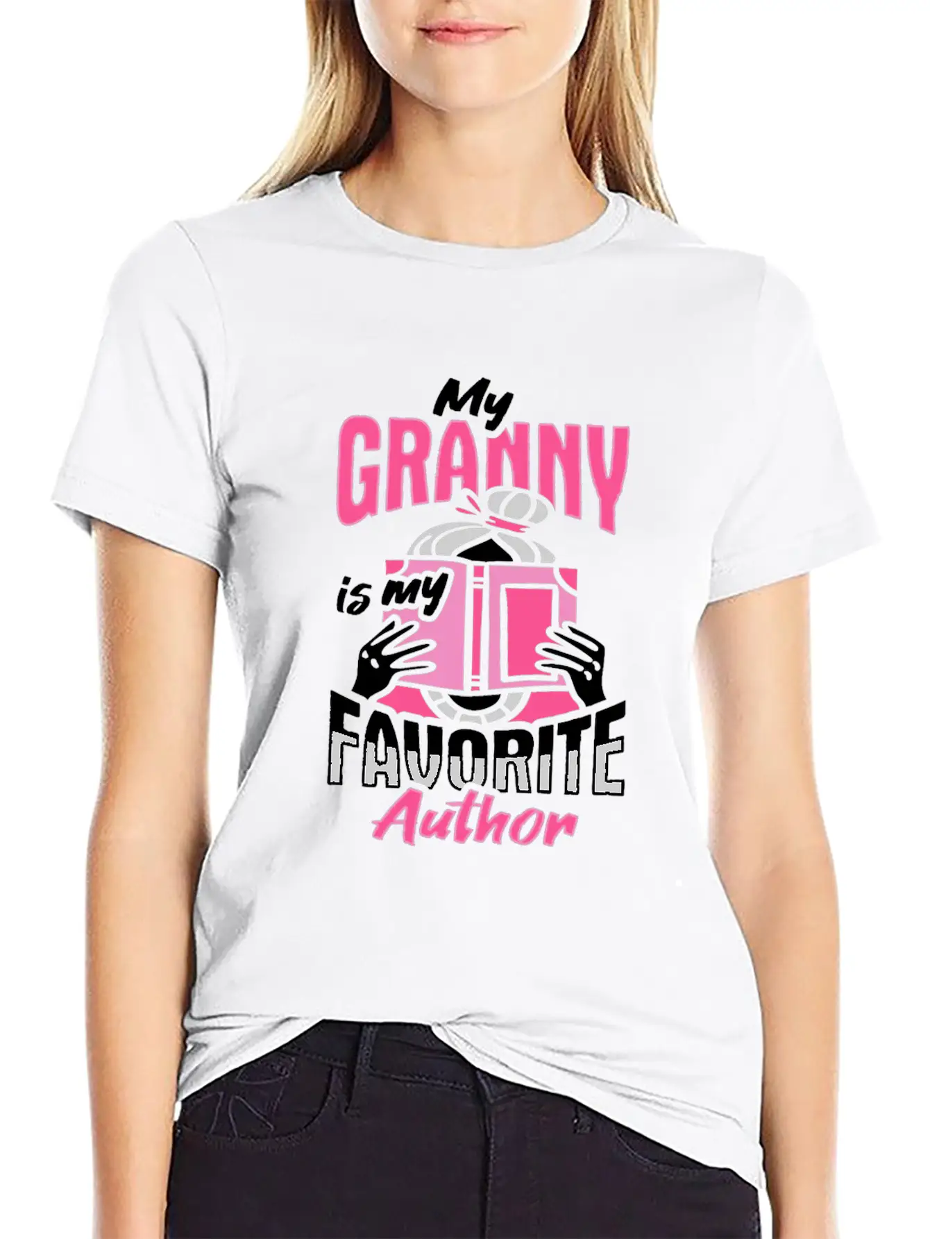 Writing Grandma Design For A Grandchild Timeless Short Sleeve Tee – Comfy And Minimalist Design