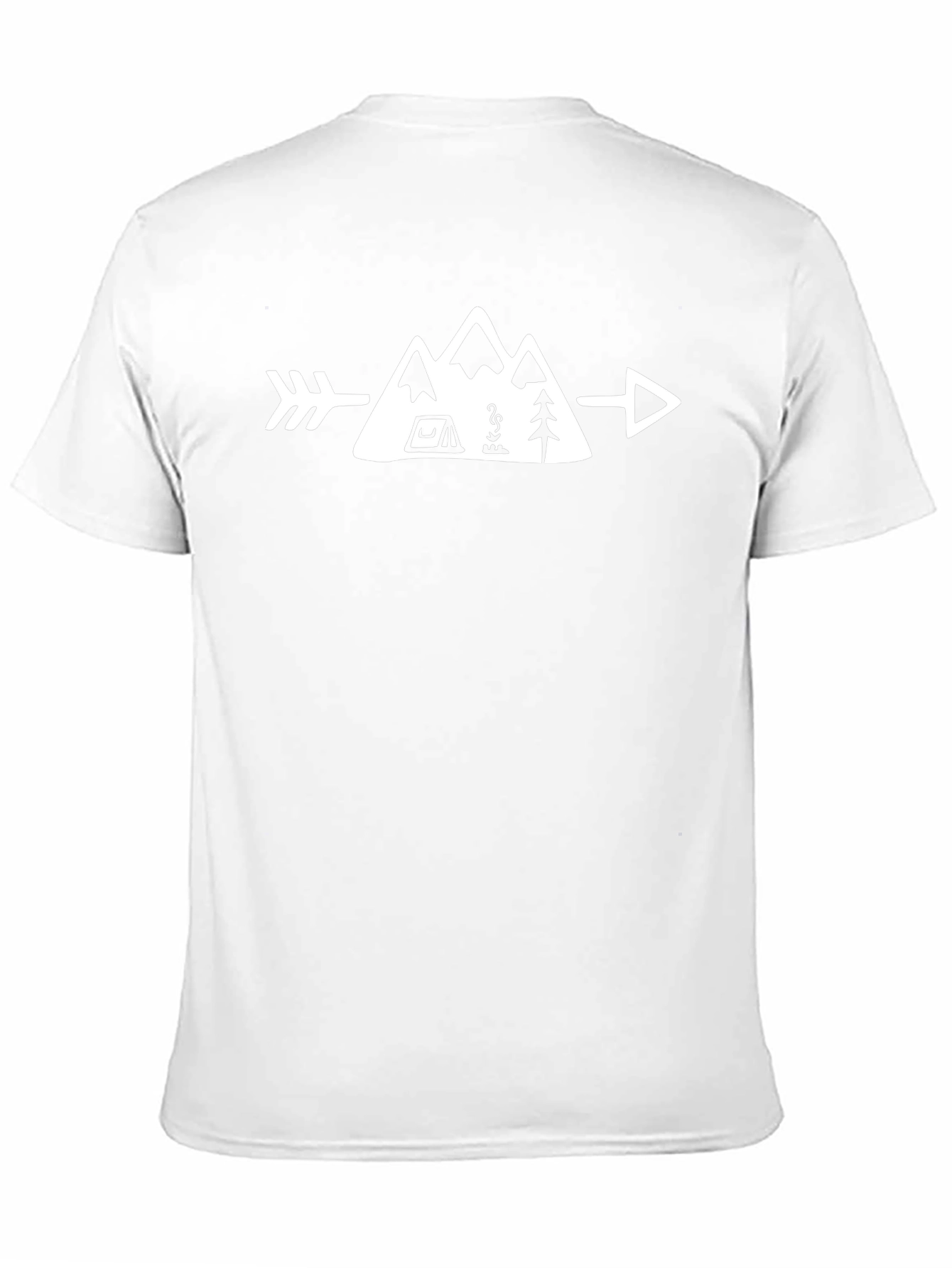 Adventure Awaits Graphic Tee - Camping Arrow T-Shirt