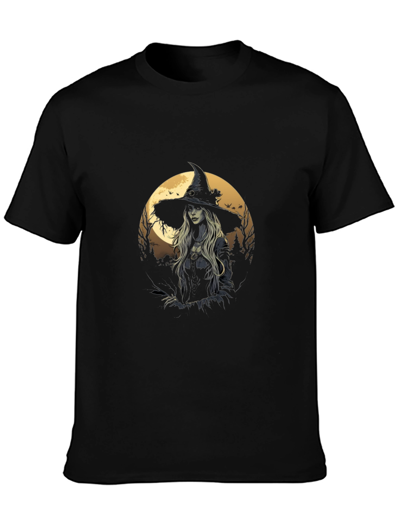 Witch Graphic Tee - Stylish Halloween T-Shirt