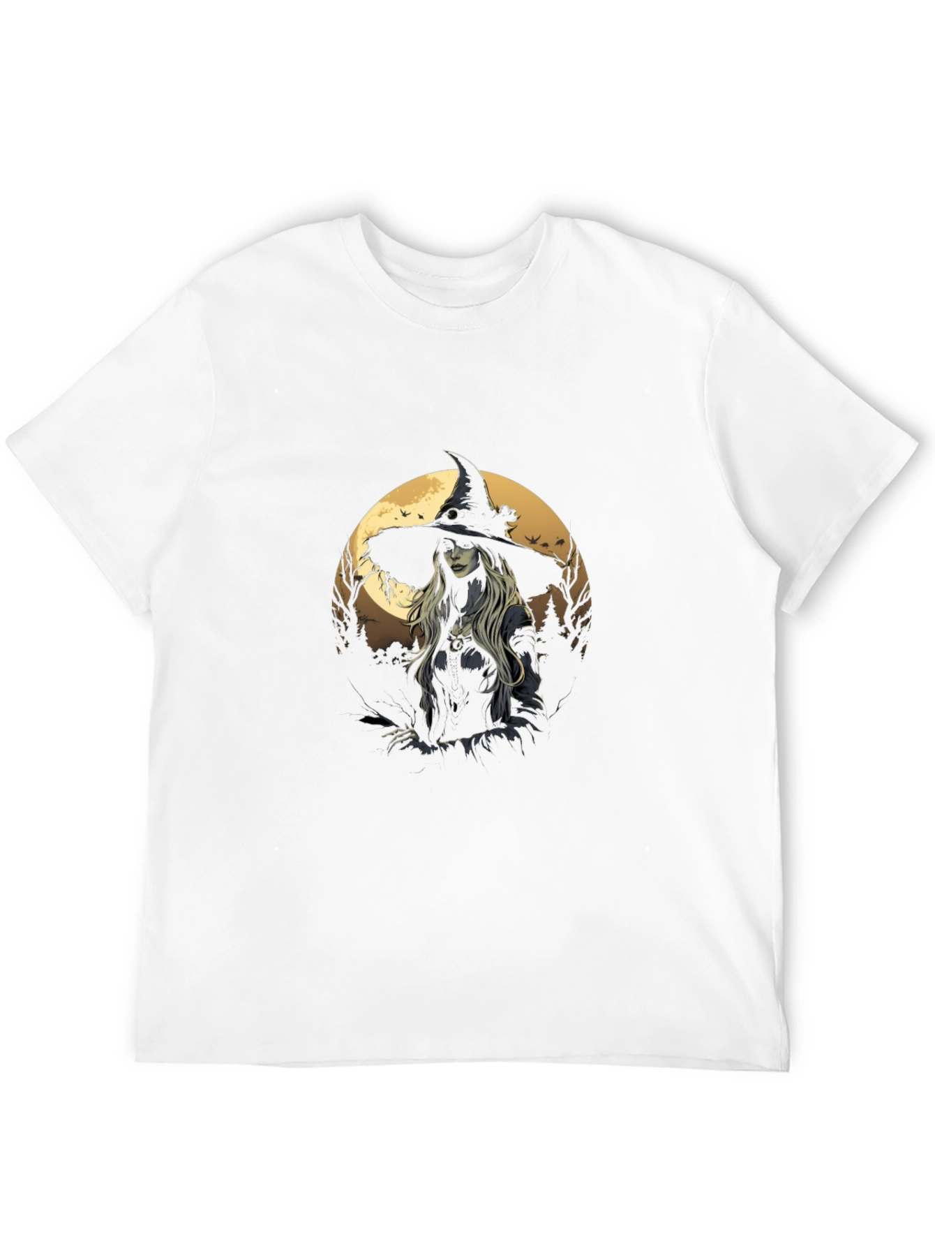 Witch Graphic Tee - Stylish Halloween T-Shirt