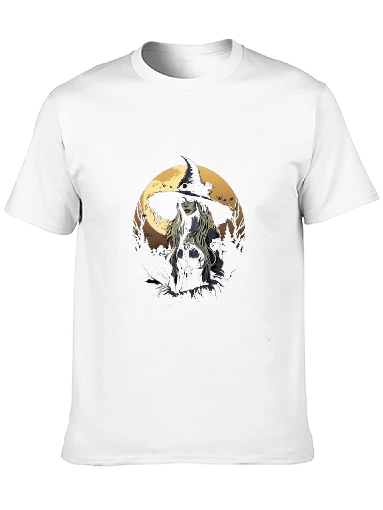 Witch Graphic Tee - Stylish Halloween T-Shirt