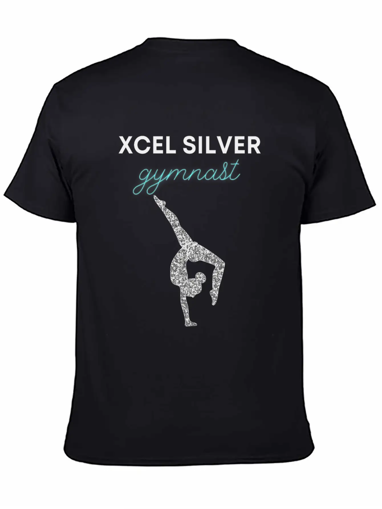 Xcel Silver Gymnast - Girls Xcel Gymnastics Team Casual Graphic T-Shirt – Simple And Comfortable Daily Wear