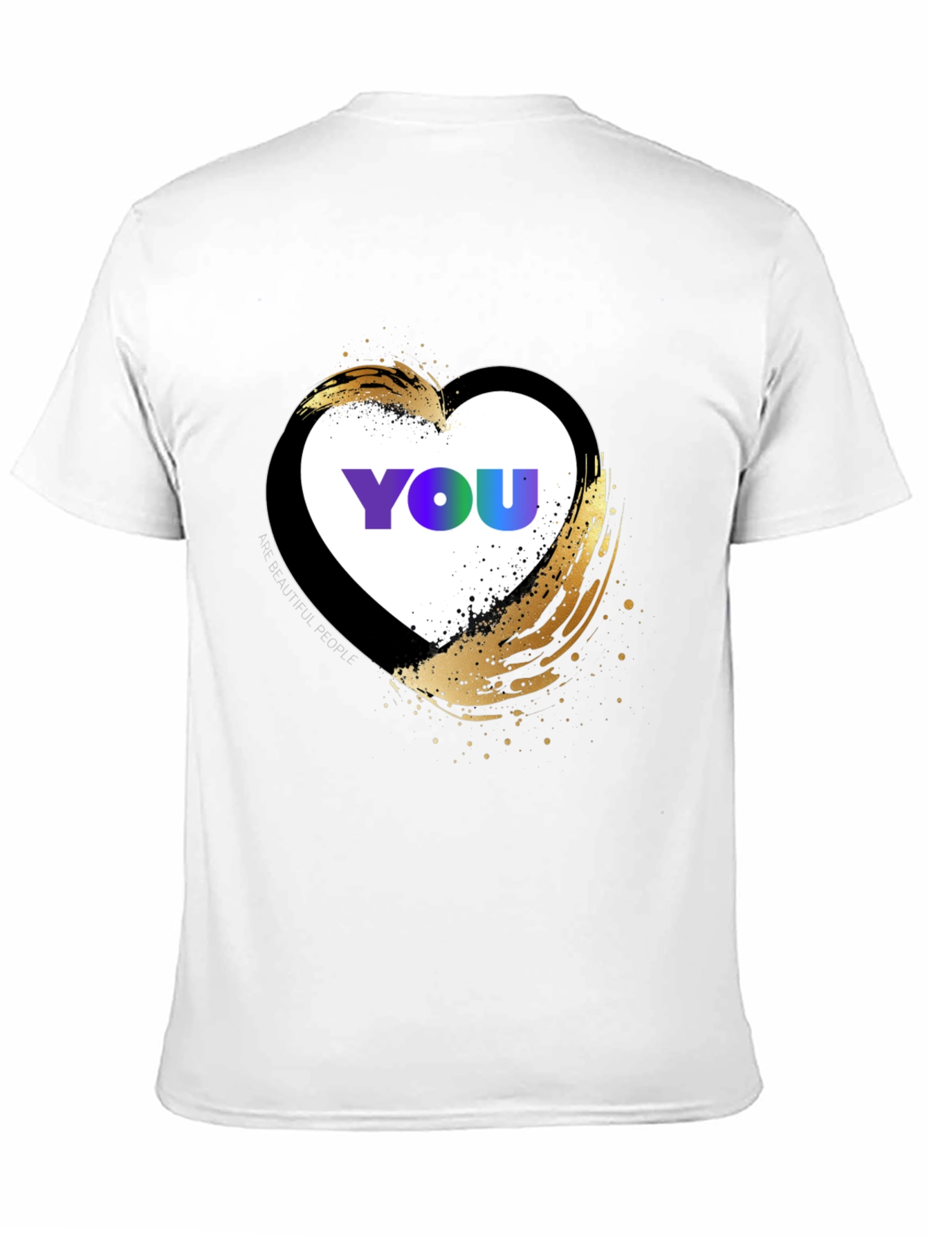 YOU Heart Graphic T-Shirt - Trendy Casual Top
