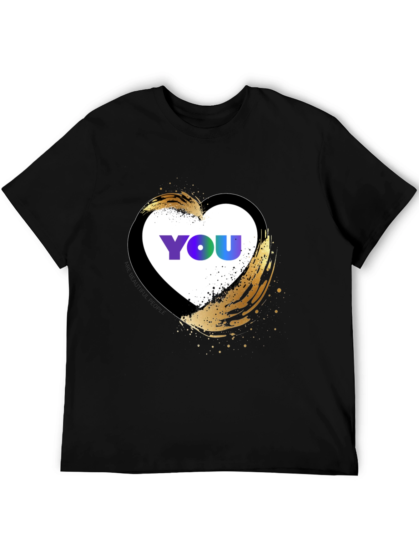 YOU Heart Graphic T-Shirt - Trendy Casual Top