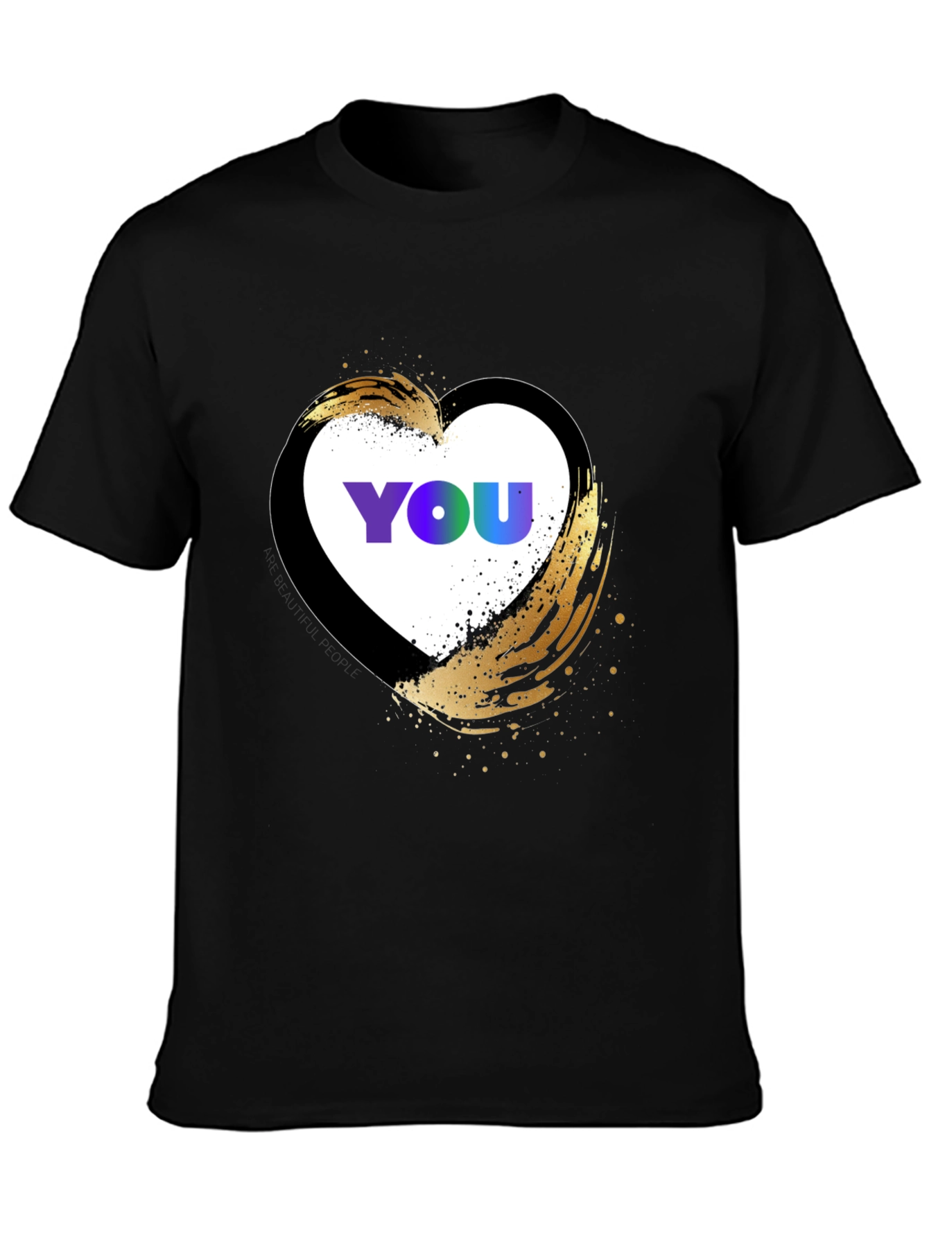 YOU Heart Graphic T-Shirt - Trendy Casual Top