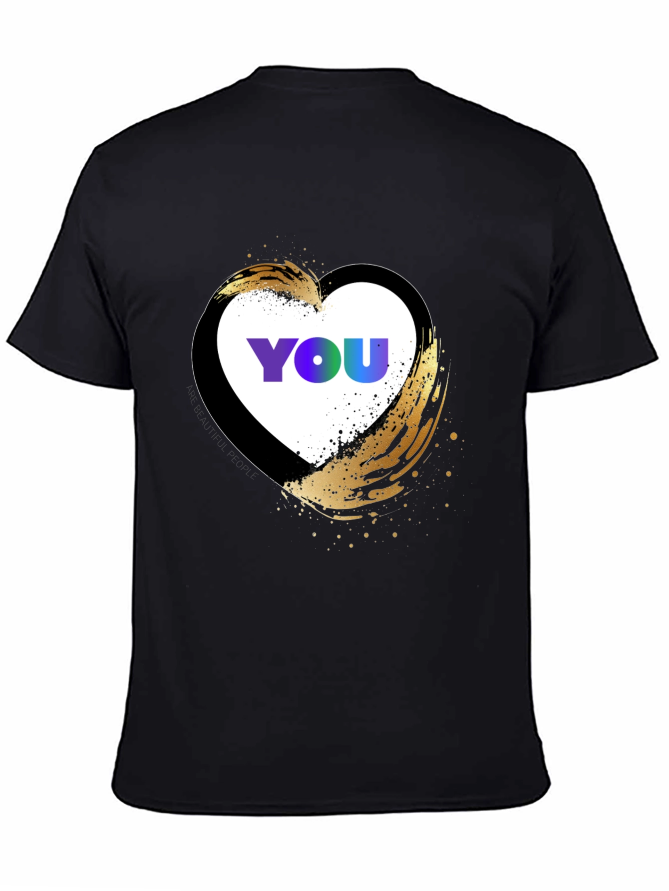 YOU Heart Graphic T-Shirt - Trendy Casual Top
