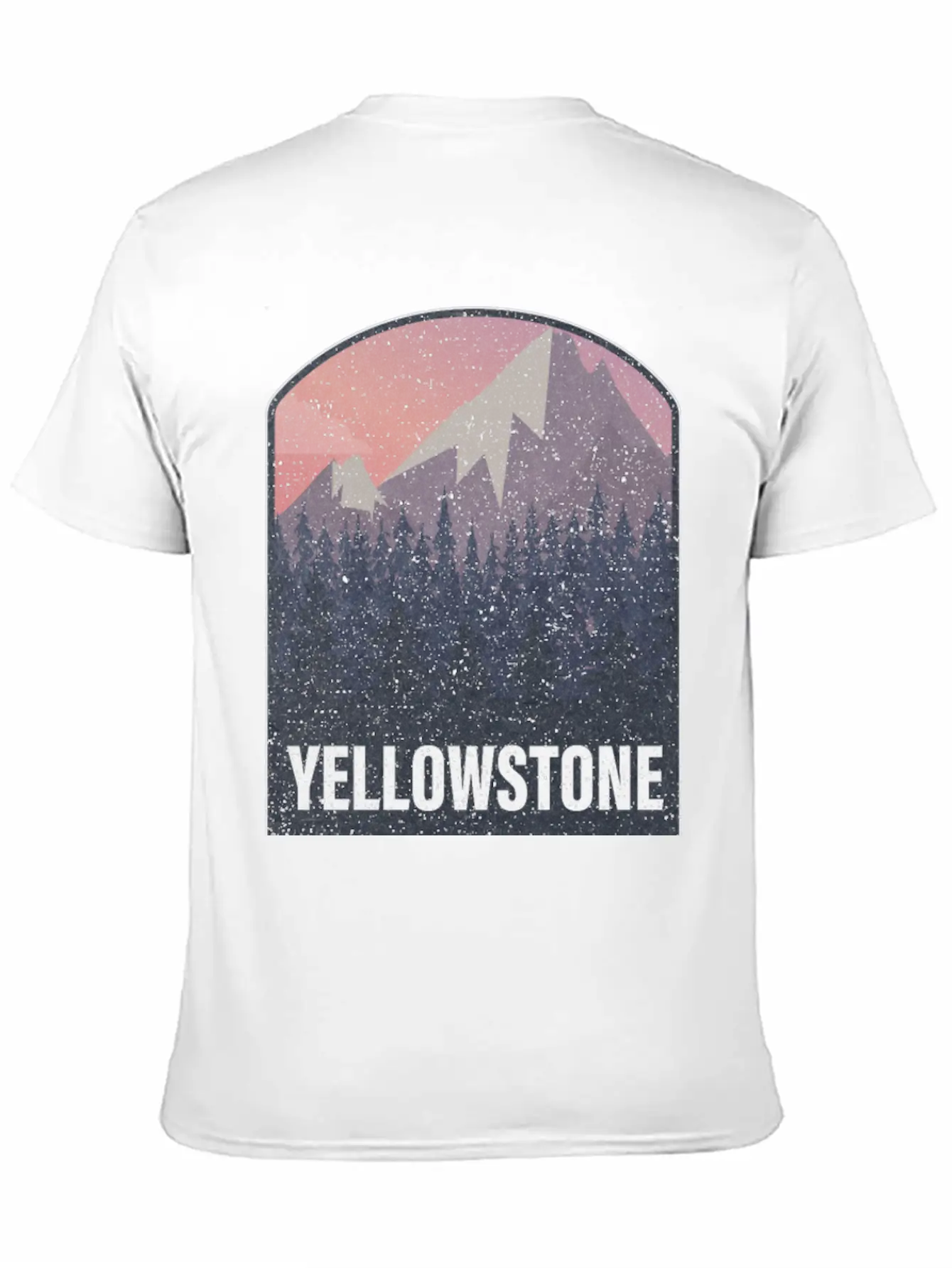Yellowstone National Park Utah Forest Mountains Casual Graphic T-Shirt – Simple And Comfortable Daily Wear