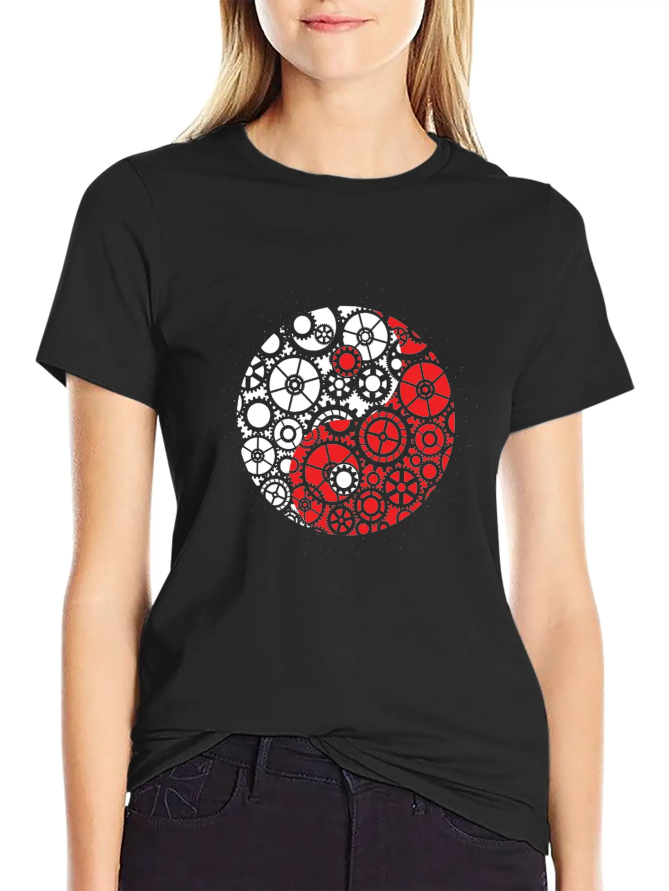 Yin Yang Mechanic Engineer Harmony Screwdriver Casual Graphic T-Shirt – Simple And Comfortable Daily Wear