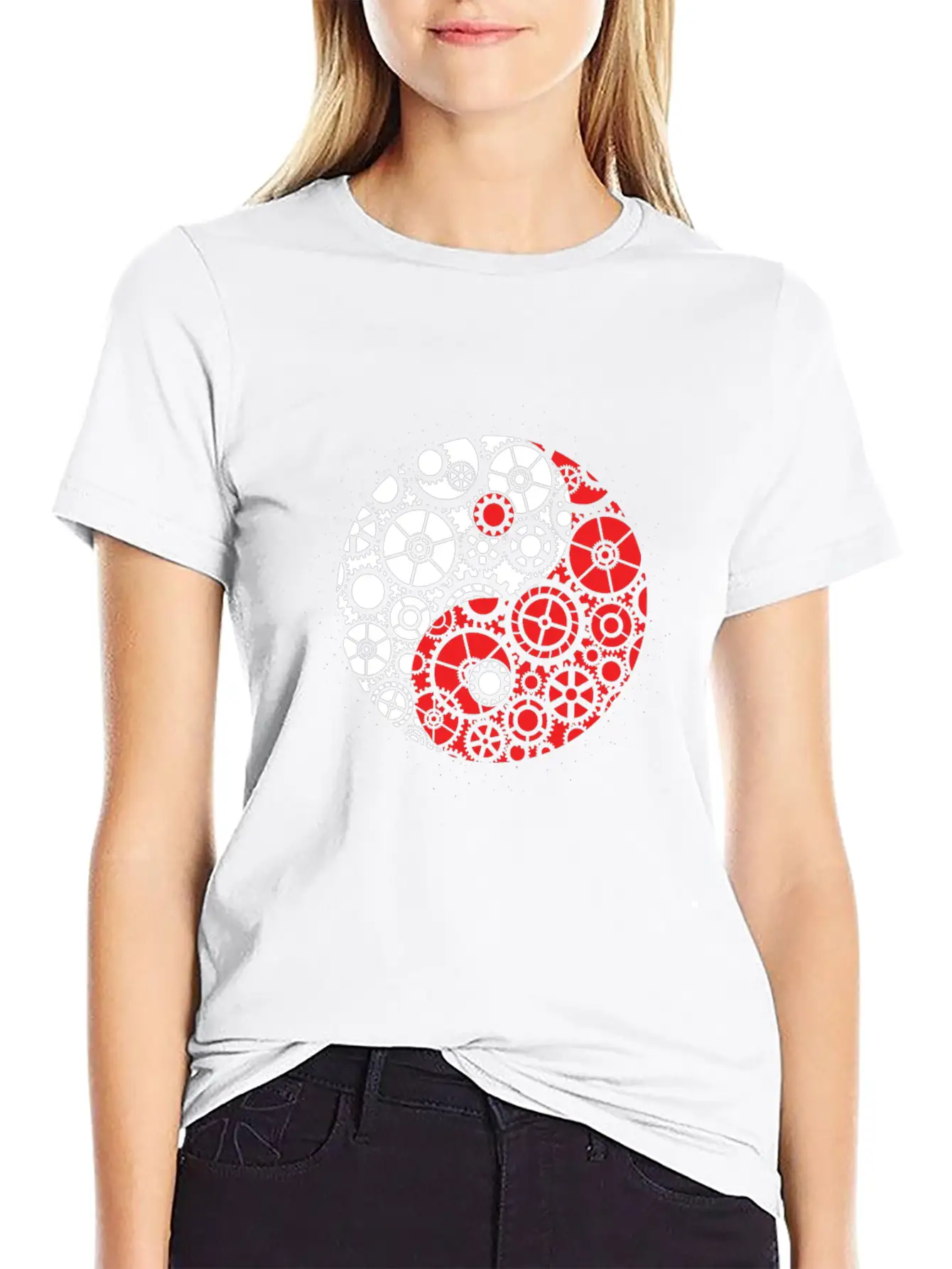 Yin Yang Mechanic Engineer Harmony Screwdriver Casual Graphic T-Shirt – Simple And Comfortable Daily Wear
