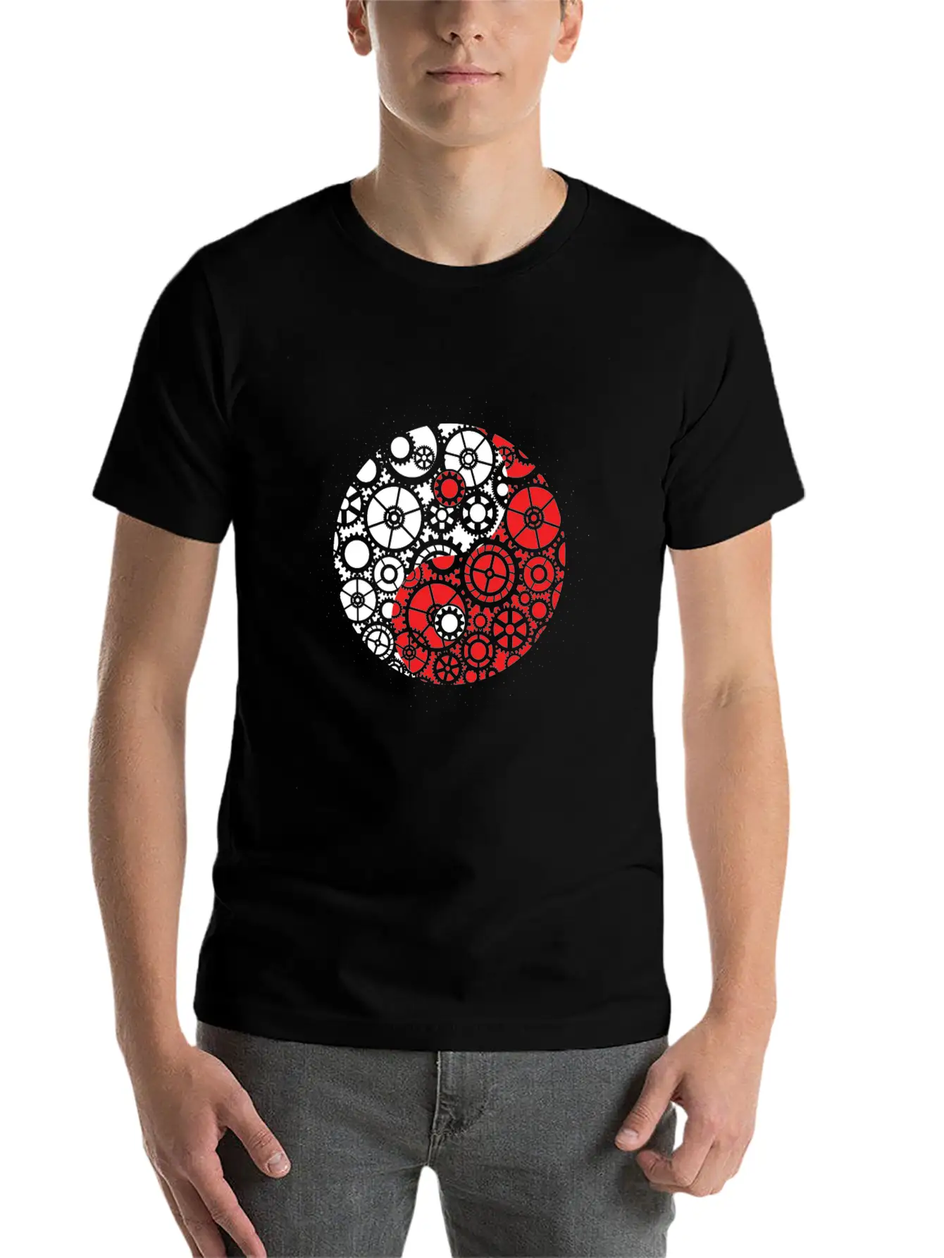 Yin Yang Mechanic Engineer Harmony Screwdriver Casual Graphic T-Shirt – Simple And Comfortable Daily Wear