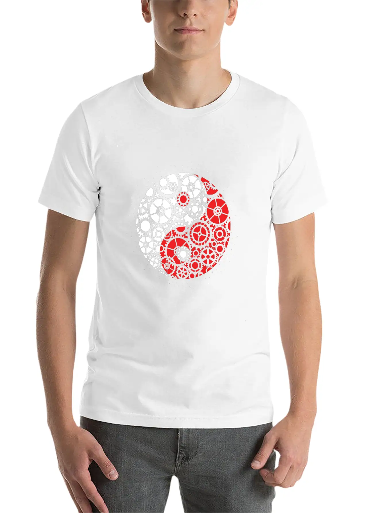 Yin Yang Mechanic Engineer Harmony Screwdriver Casual Graphic T-Shirt – Simple And Comfortable Daily Wear