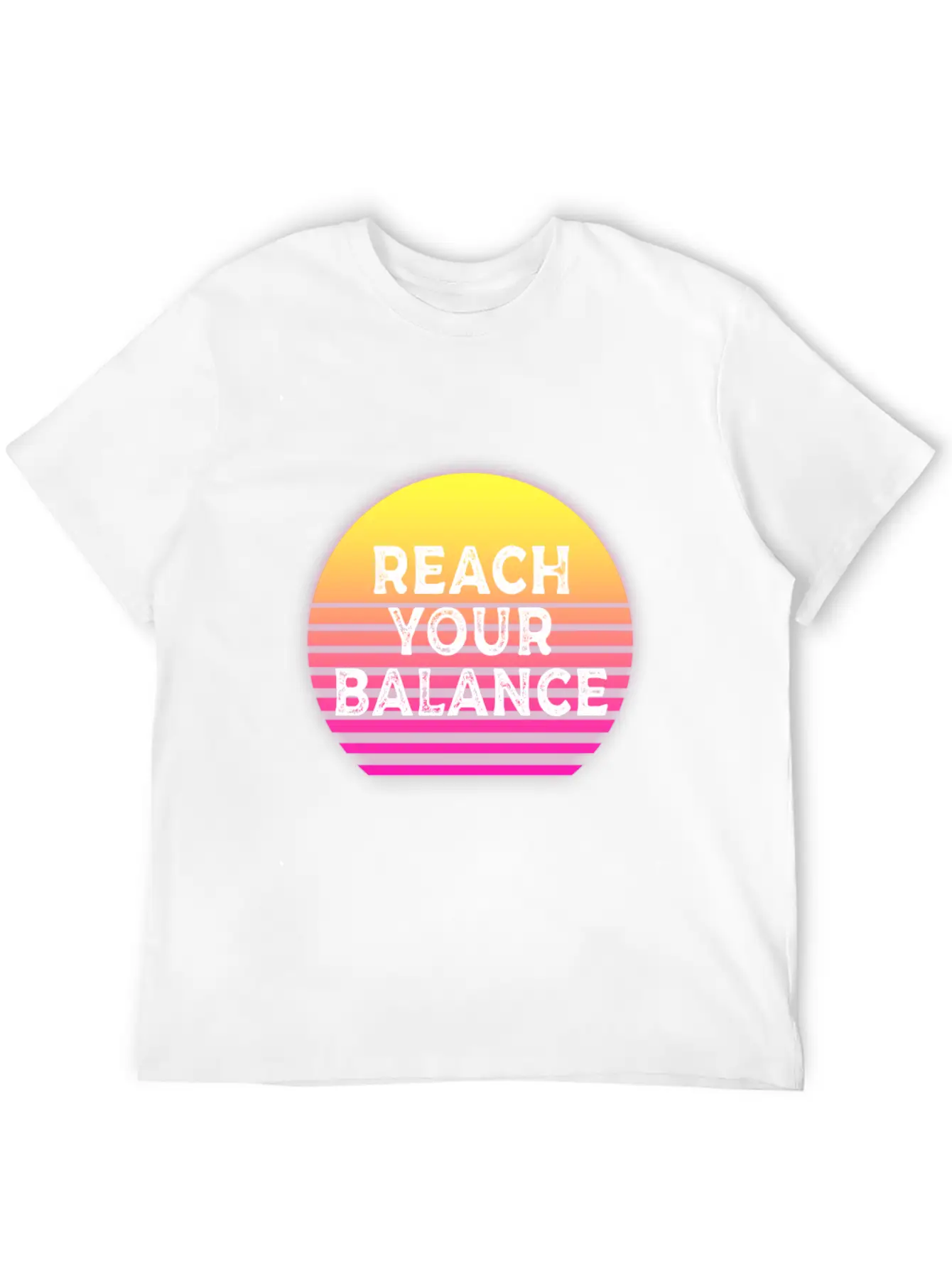 Yoga Reach Your Balance Casual Graphic T-Shirt – Simple And Comfortable Daily Wear