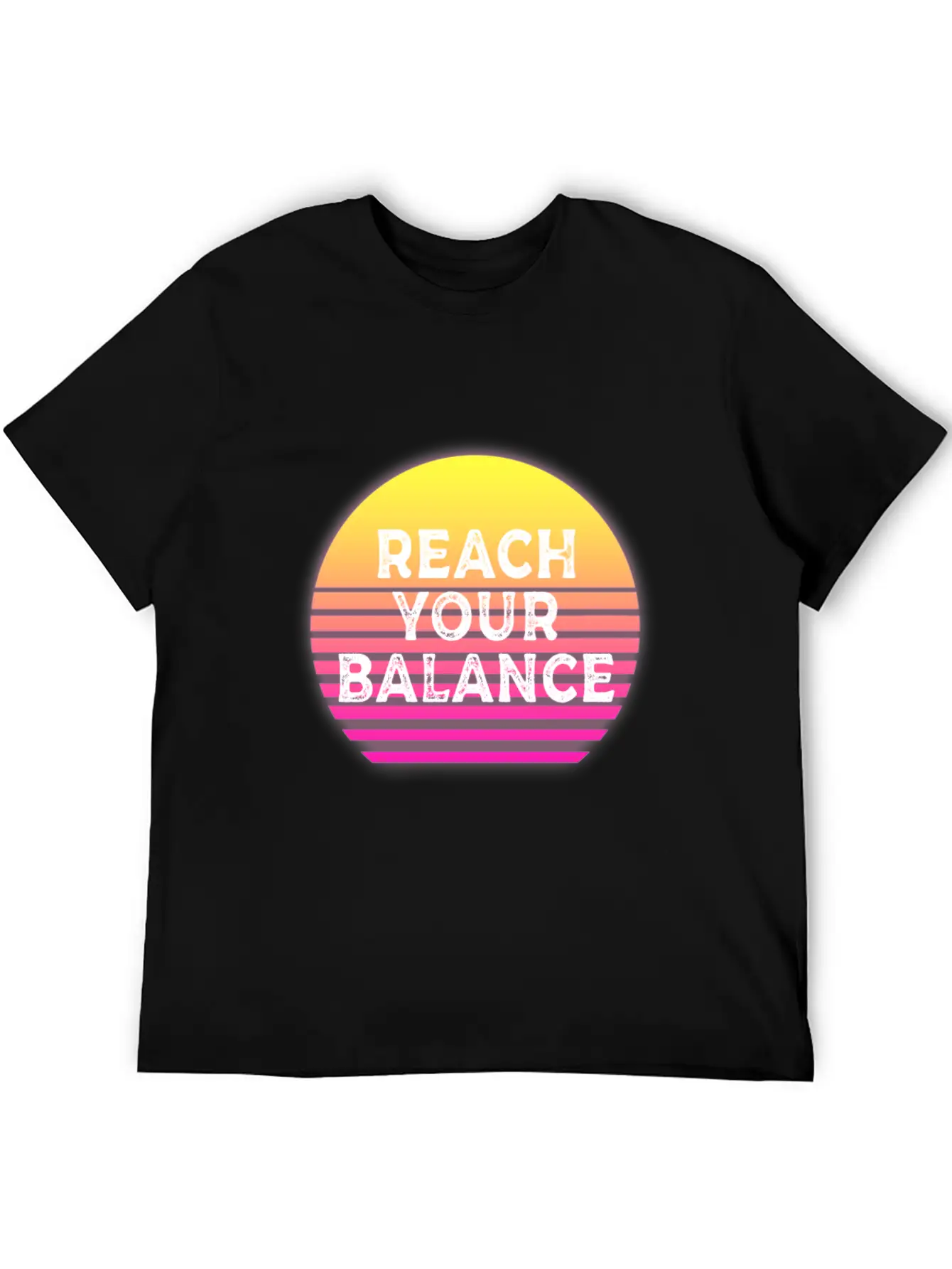 Yoga Reach Your Balance Casual Graphic T-Shirt – Simple And Comfortable Daily Wear
