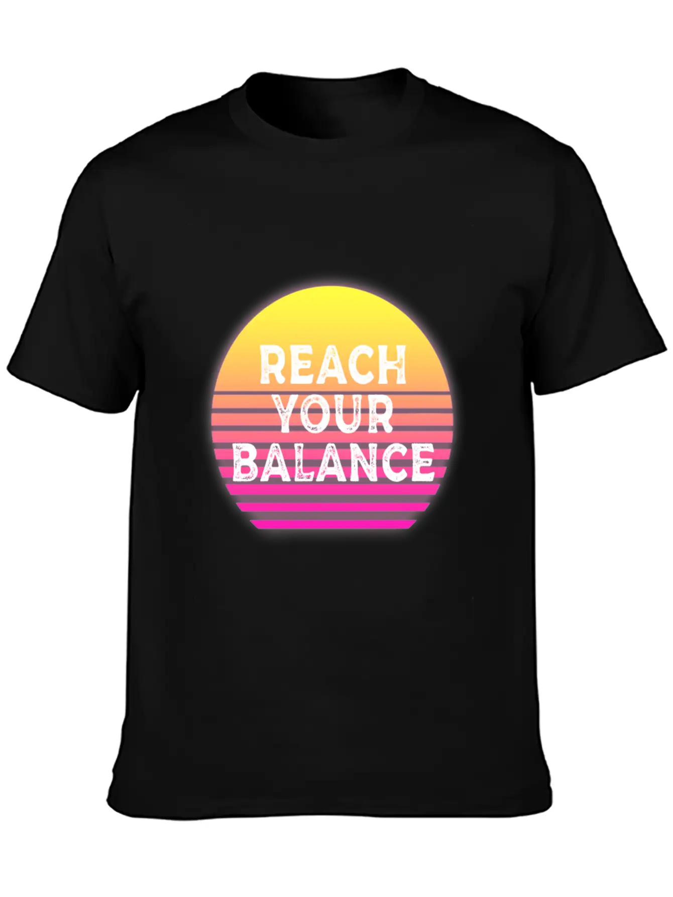 Yoga Reach Your Balance Casual Graphic T-Shirt – Simple And Comfortable Daily Wear