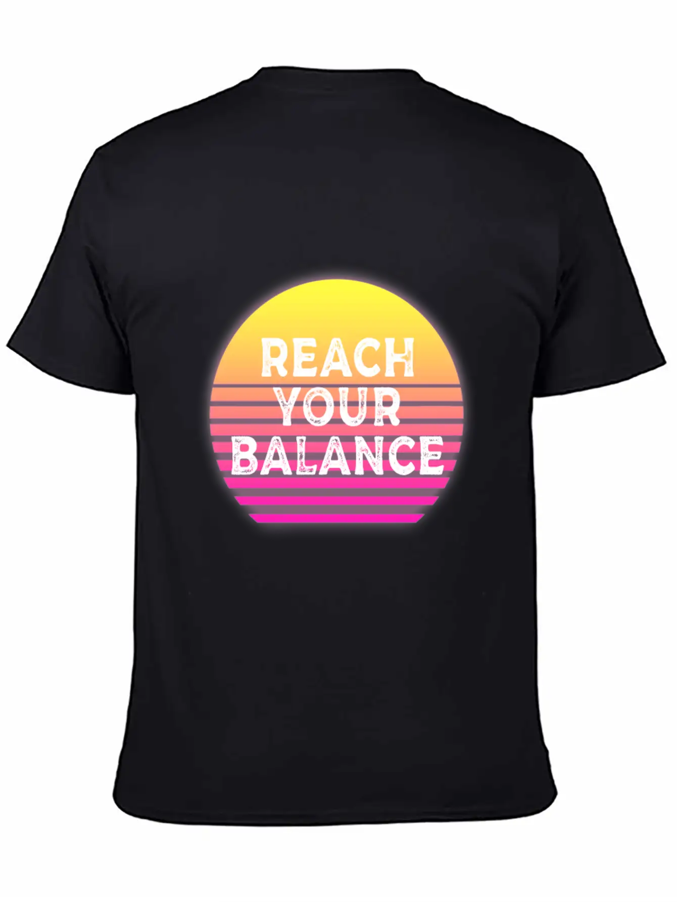 Yoga Reach Your Balance Casual Graphic T-Shirt – Simple And Comfortable Daily Wear