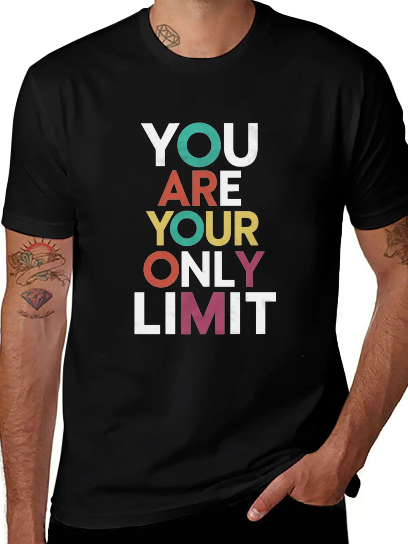 You Are Your Only Limit Motivation Timeless Short Sleeve Tee – Comfy And Minimalist Design