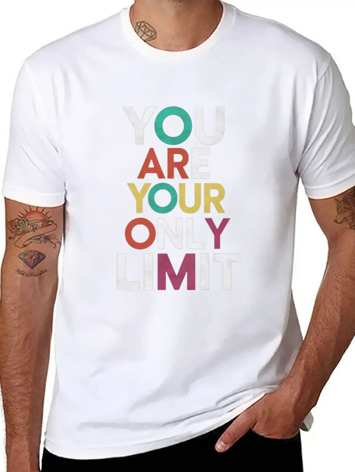 You Are Your Only Limit Motivation Timeless Short Sleeve Tee – Comfy And Minimalist Design