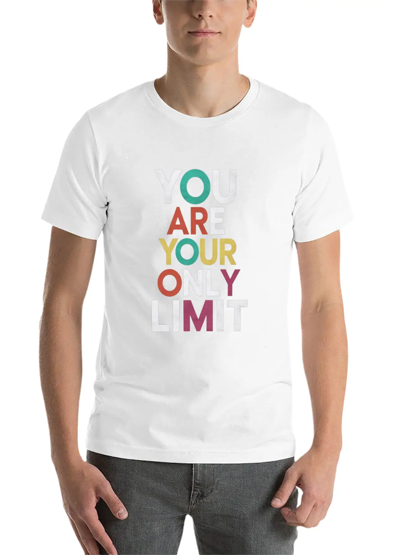 You Are Your Only Limit Motivation Timeless Short Sleeve Tee – Comfy And Minimalist Design