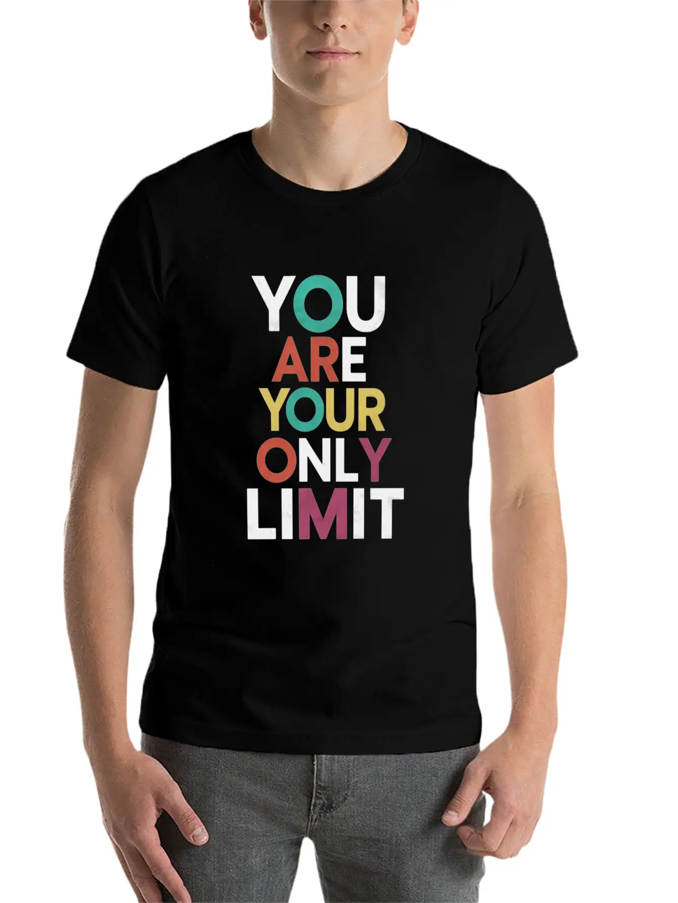 You Are Your Only Limit Motivation Timeless Short Sleeve Tee – Comfy And Minimalist Design