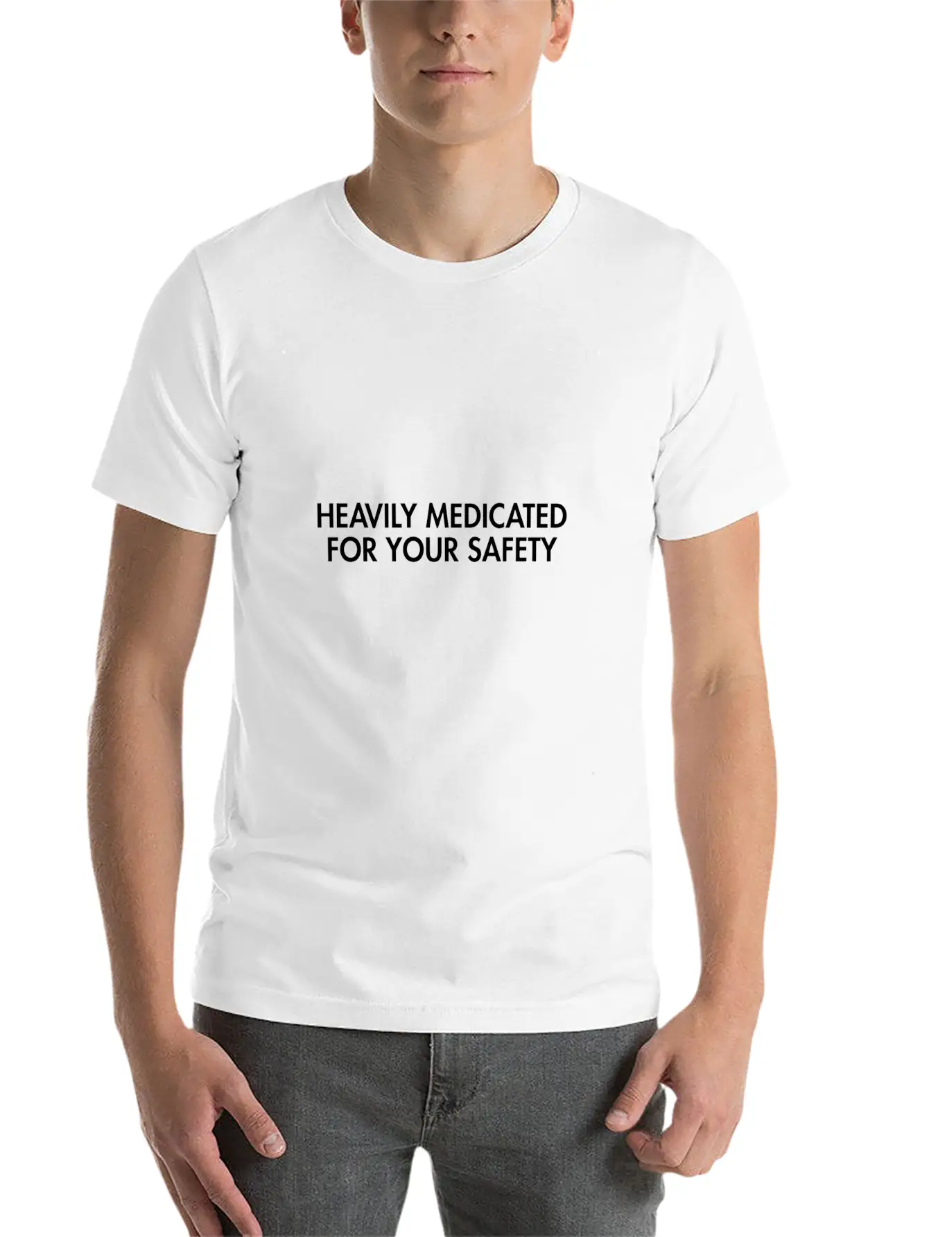 YOUR SAFETY Casual Graphic T-Shirt – Simple And Comfortable Daily Wear