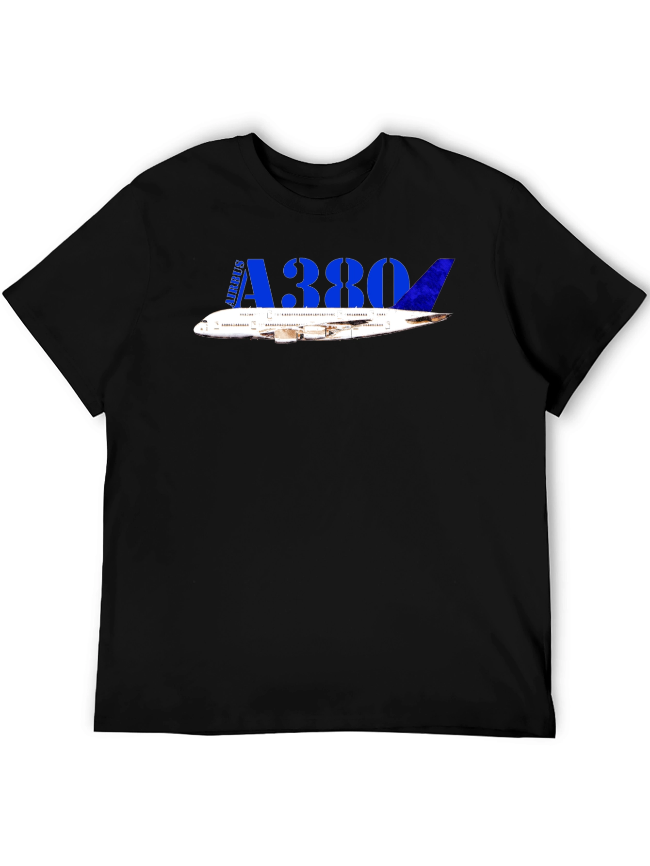 Airbus A380 Black T-Shirt