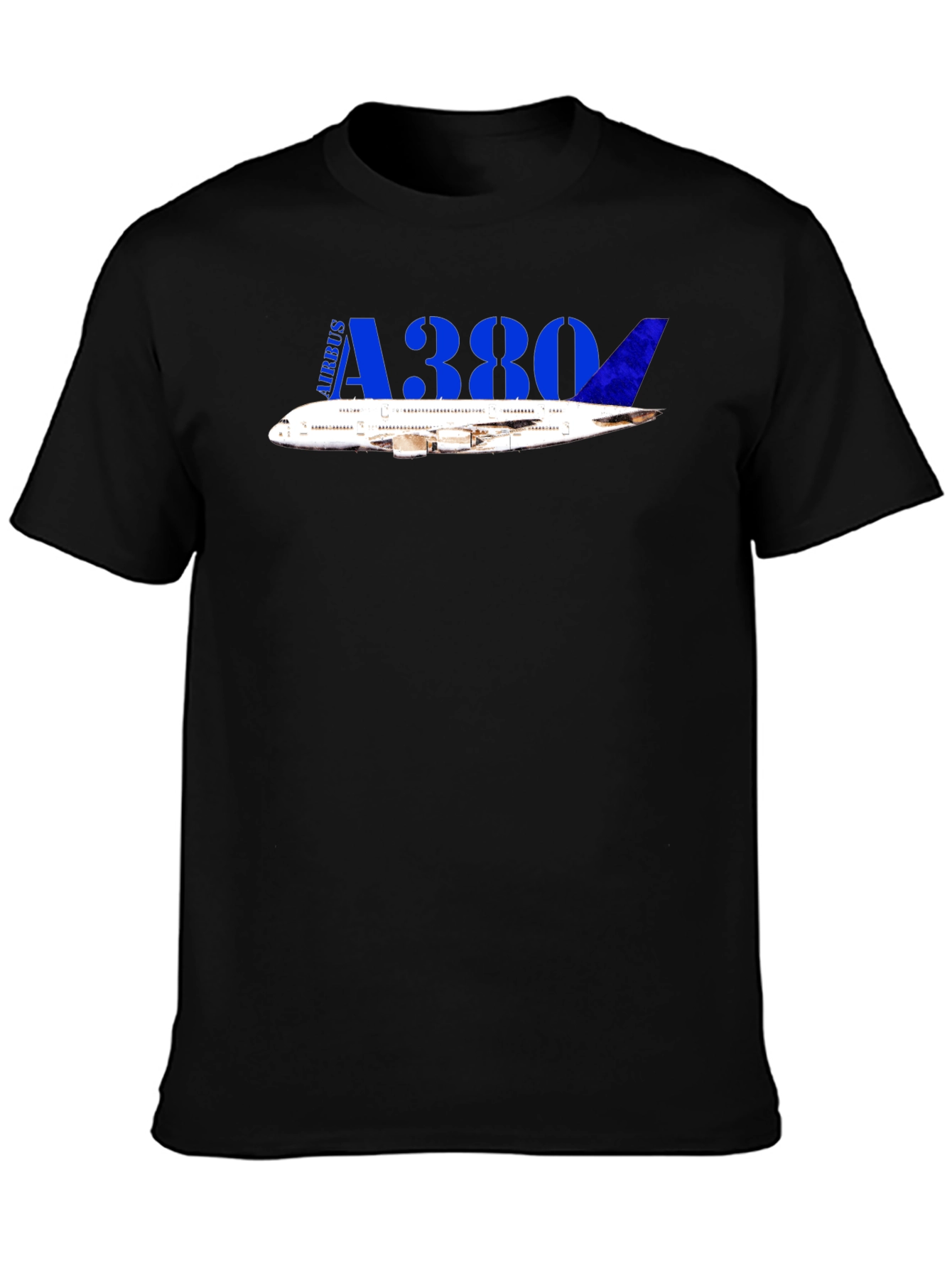 Airbus A380 Black T-Shirt