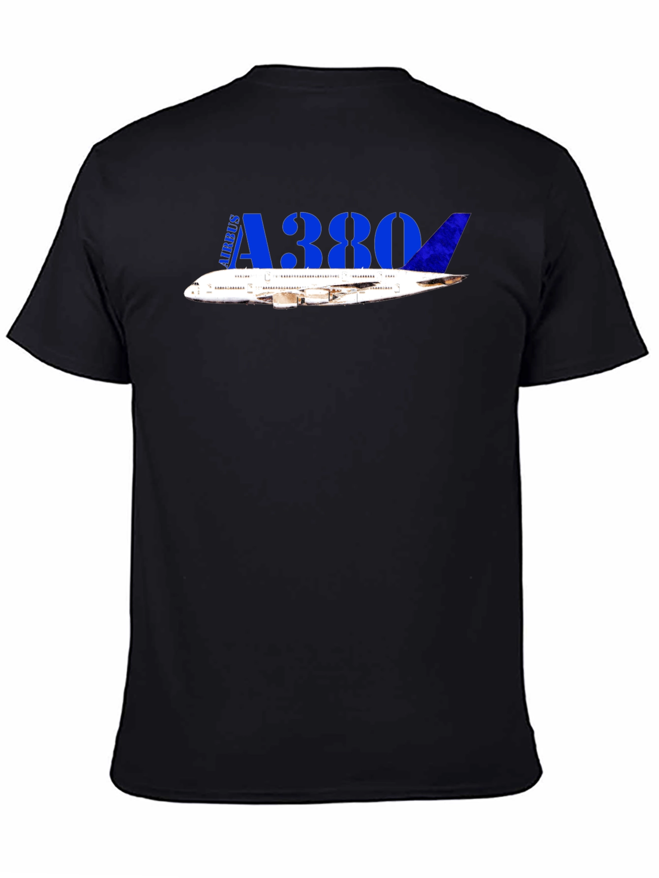 Airbus A380 Black T-Shirt