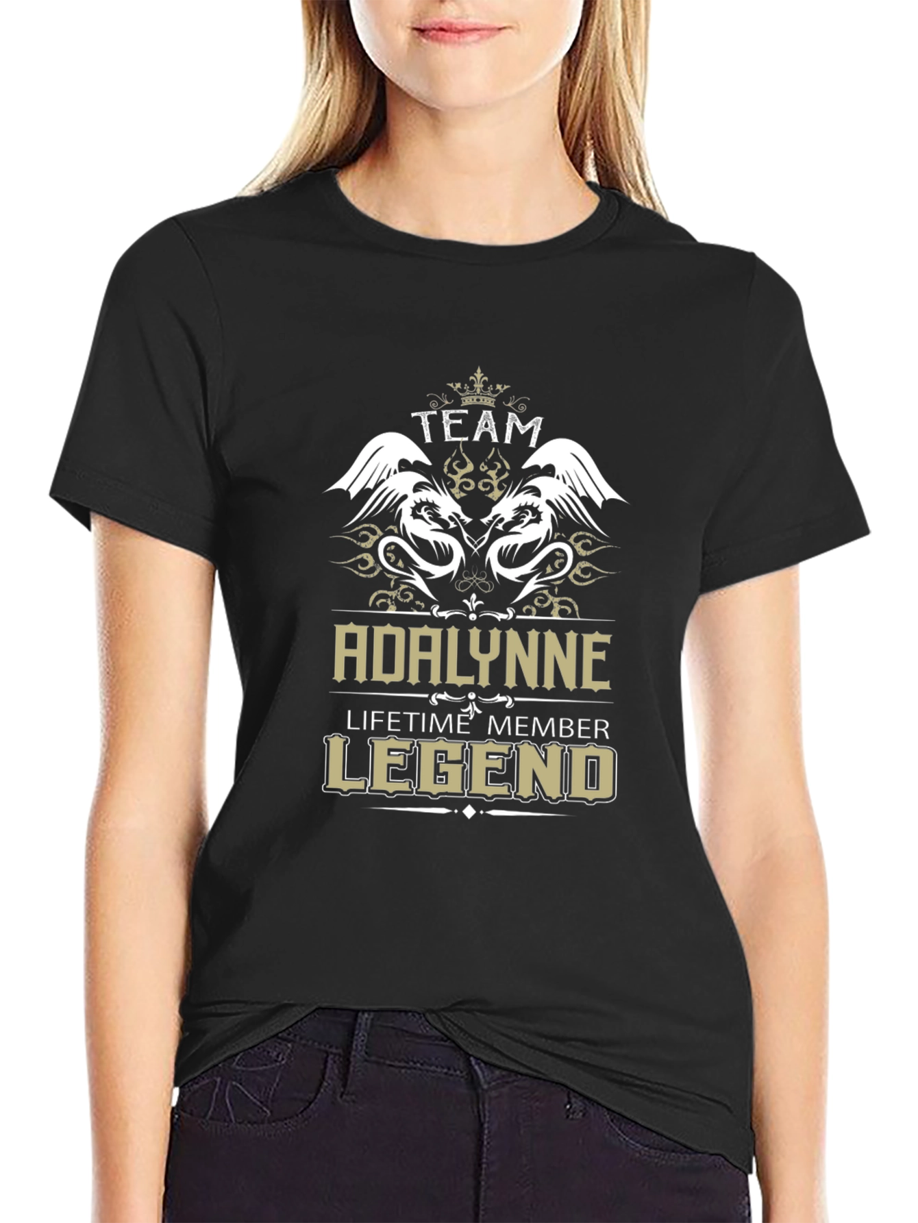Adalynne Team Legend Black T-Shirt