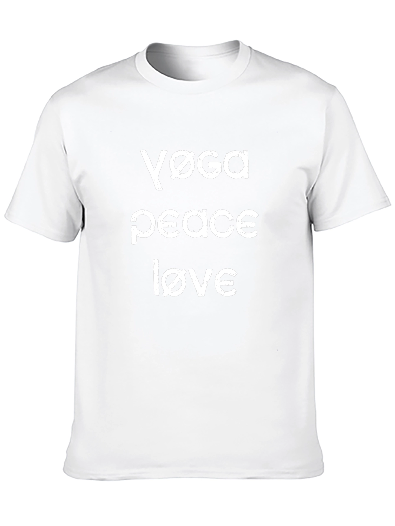 Yoga Peace Love T-Shirt - Casual Black Tee