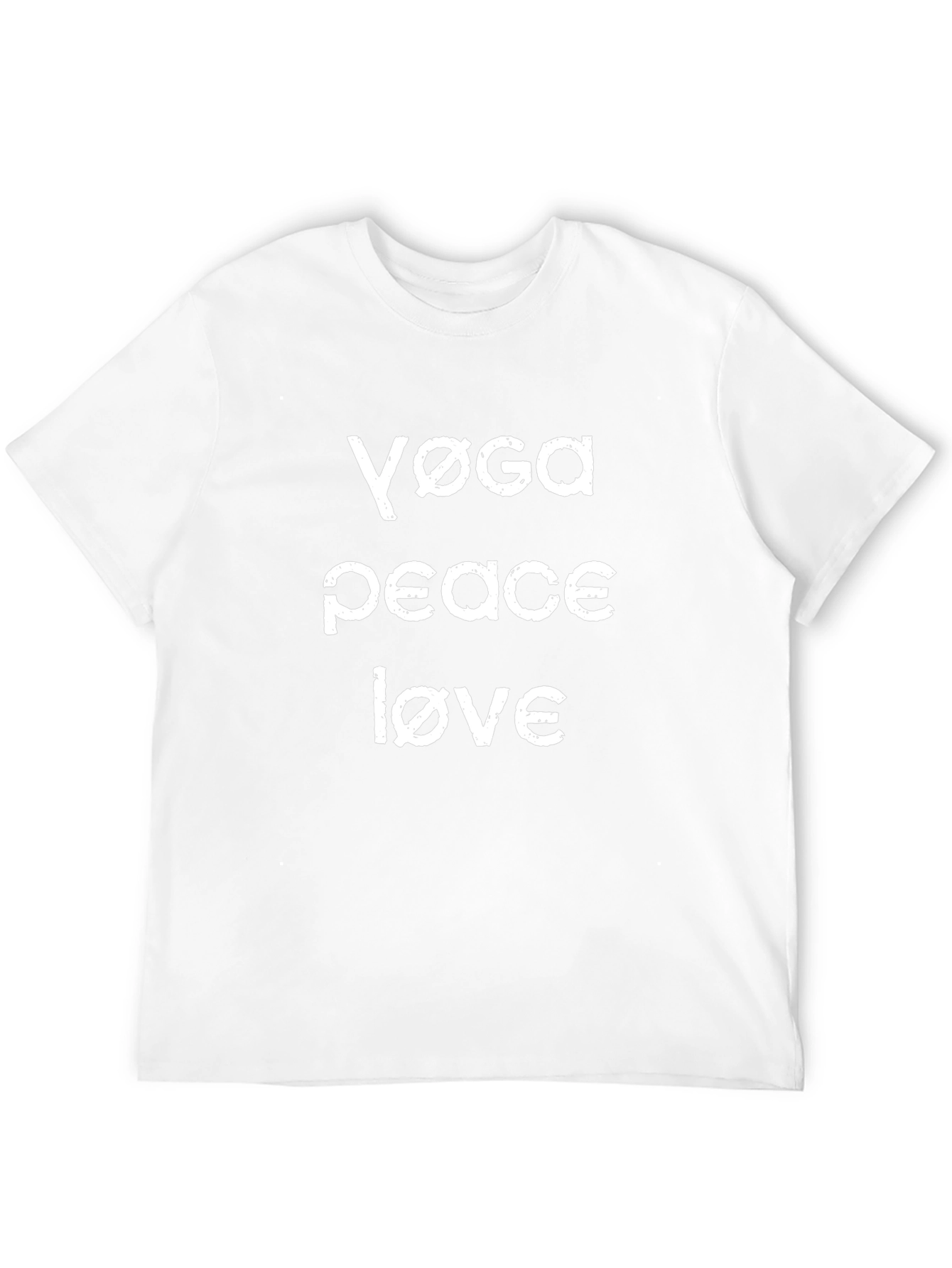Yoga Peace Love T-Shirt - Casual Black Tee
