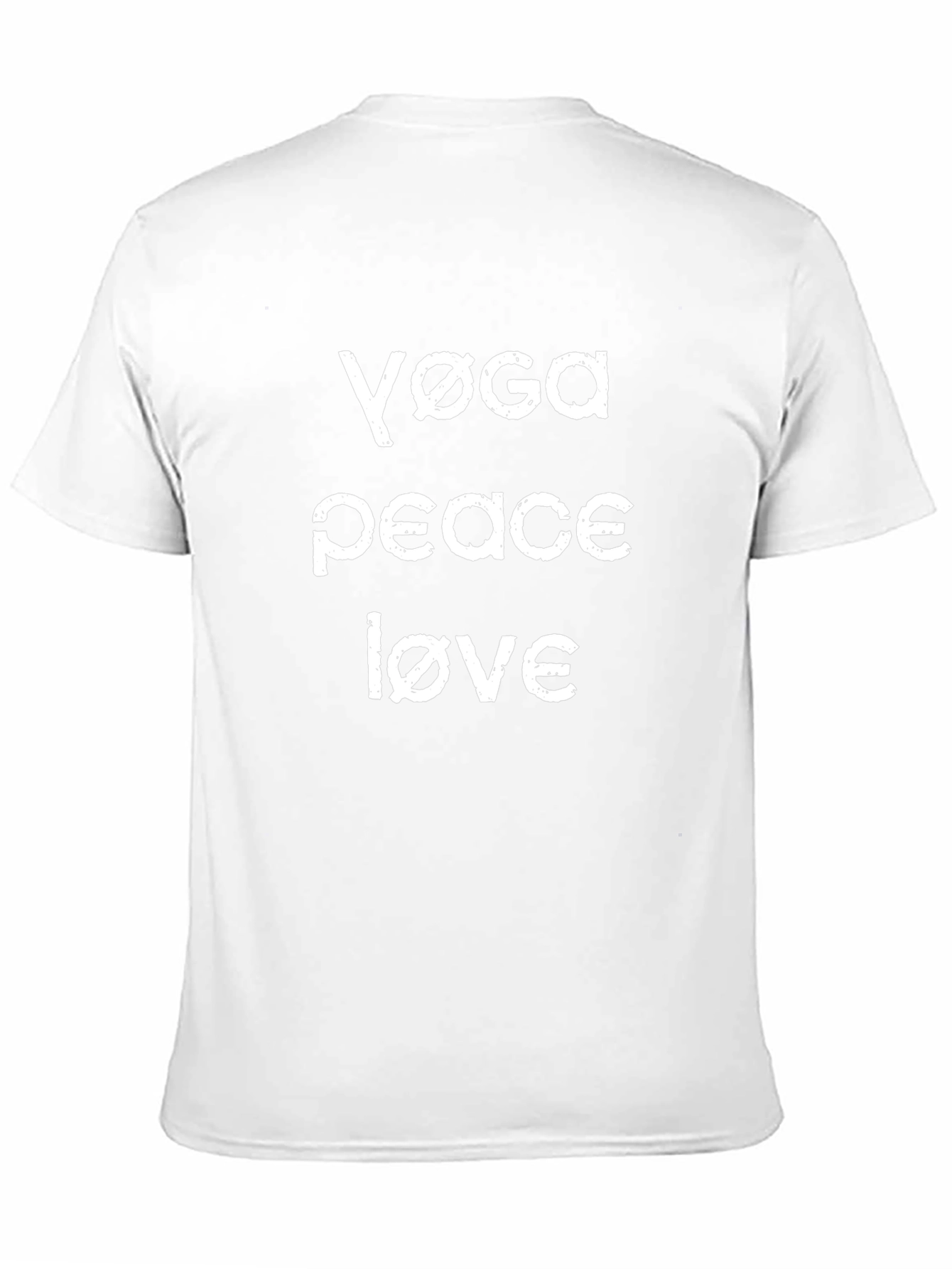 Yoga Peace Love T-Shirt - Casual Black Tee