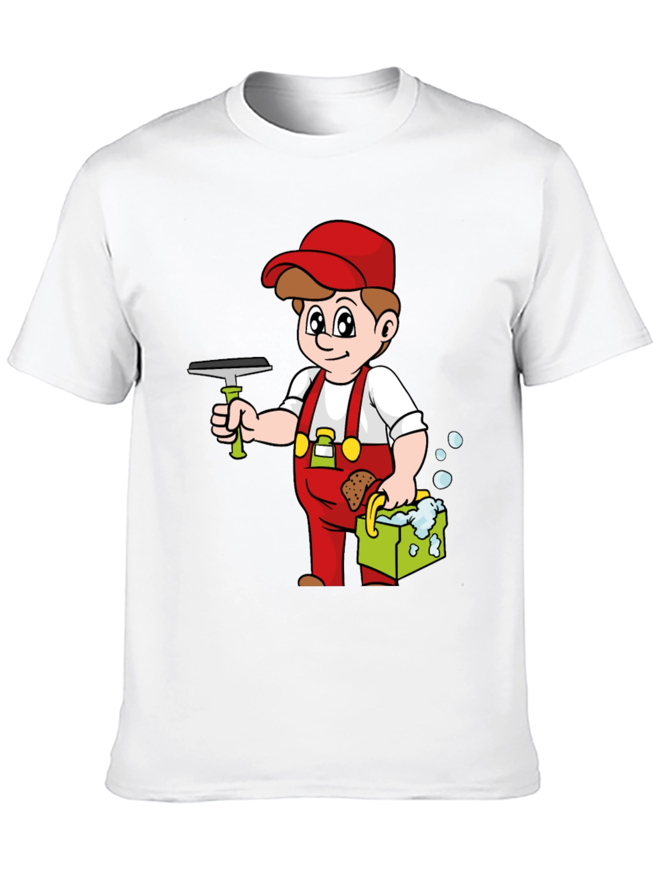 Window Cleaner Cartoon T-Shirt