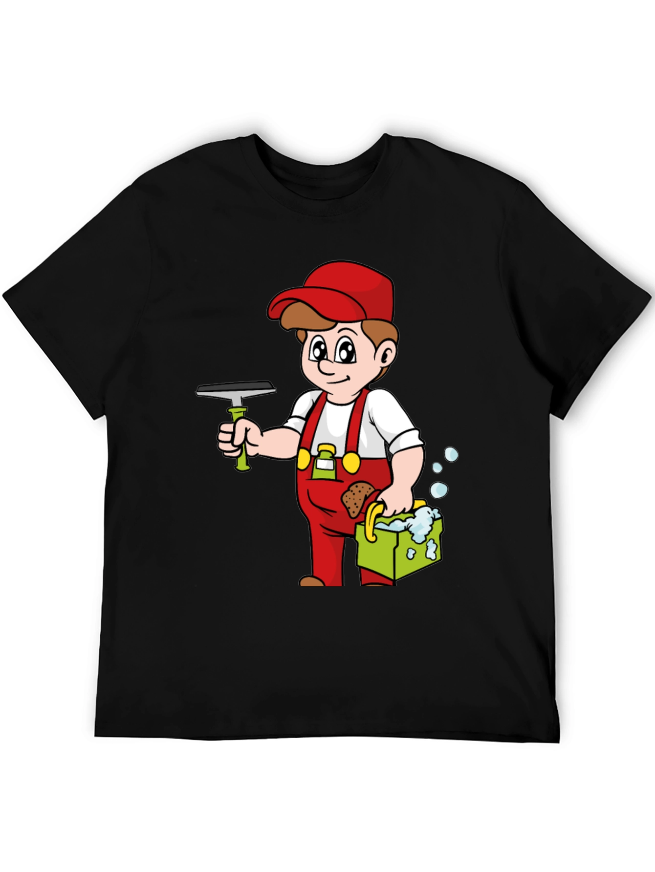 Window Cleaner Cartoon T-Shirt