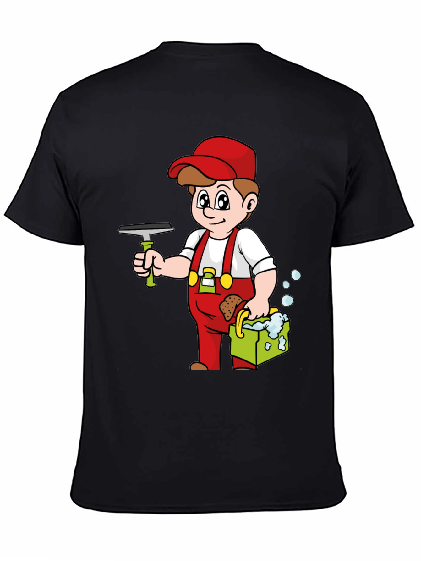 Window Cleaner Cartoon T-Shirt