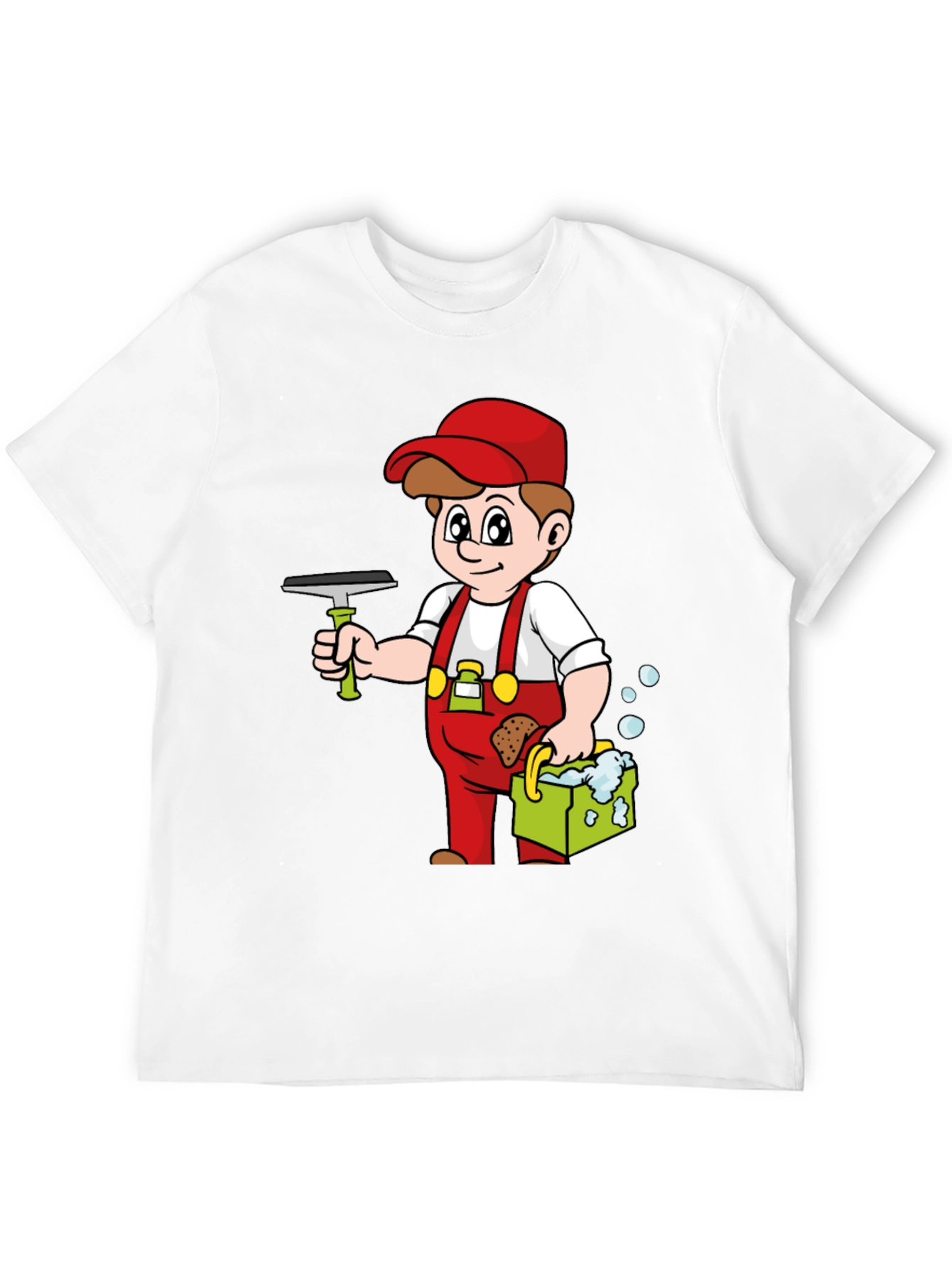 Window Cleaner Cartoon T-Shirt