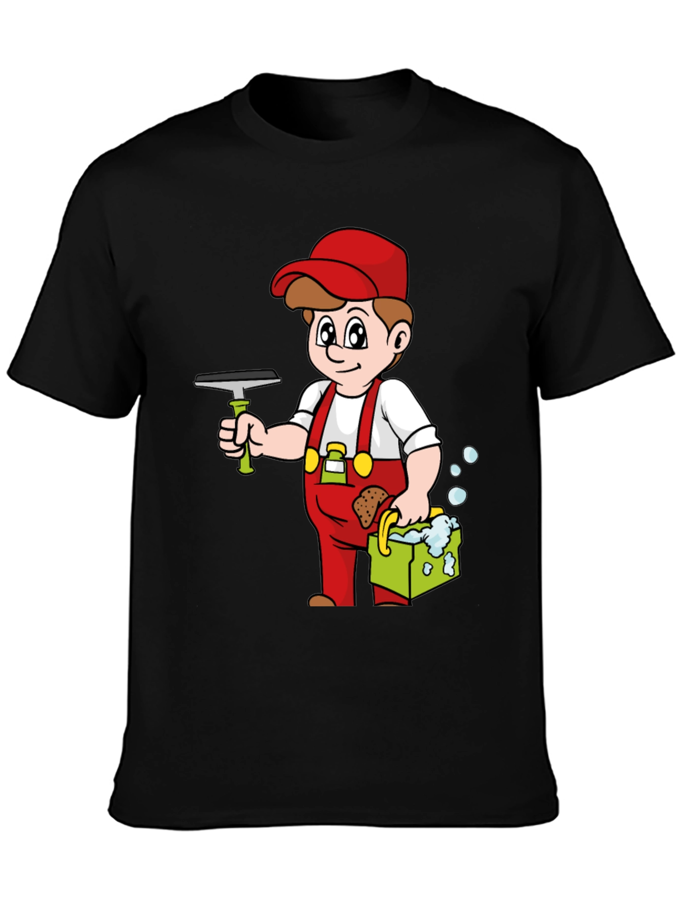 Window Cleaner Cartoon T-Shirt