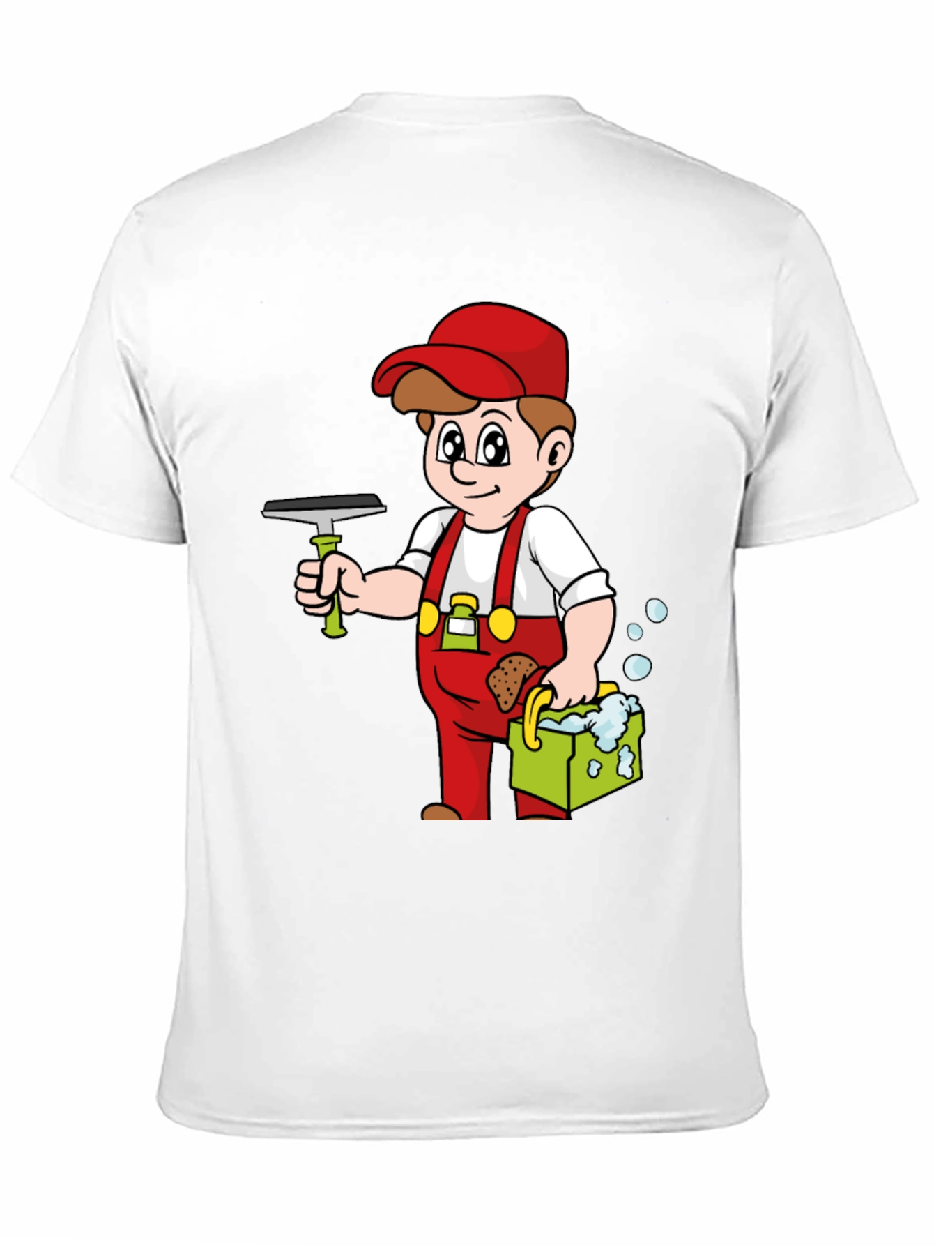 Window Cleaner Cartoon T-Shirt