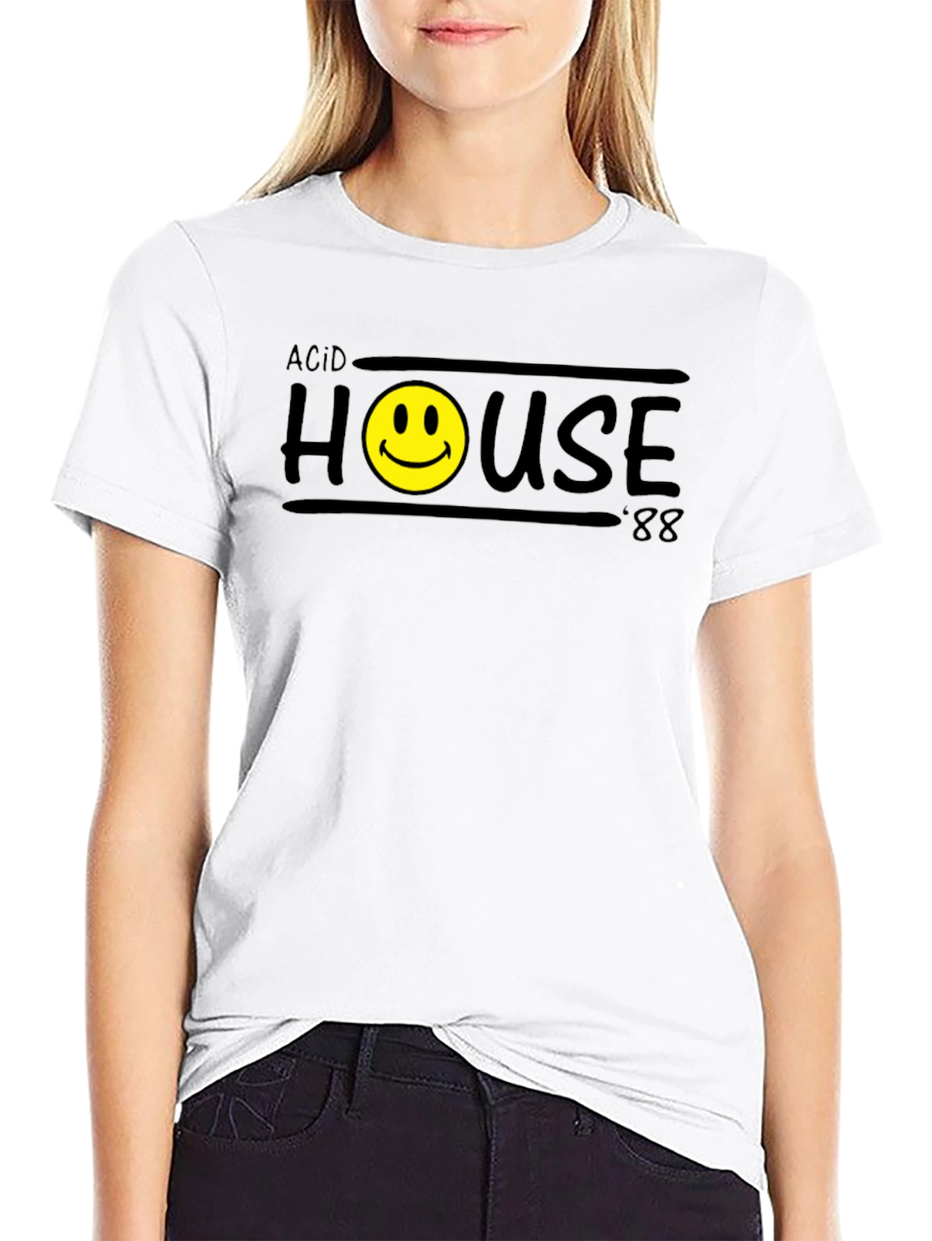 Acid House 88 Graphic Tee - Retro Rave Style