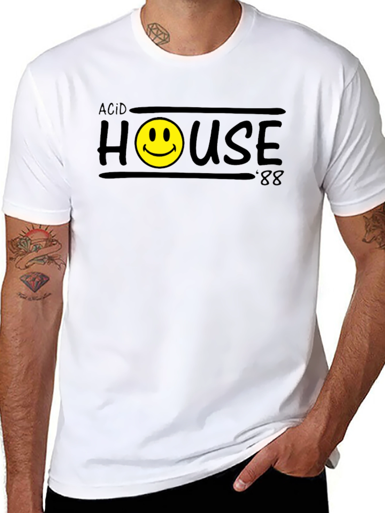 Acid House 88 Graphic Tee - Retro Rave Style
