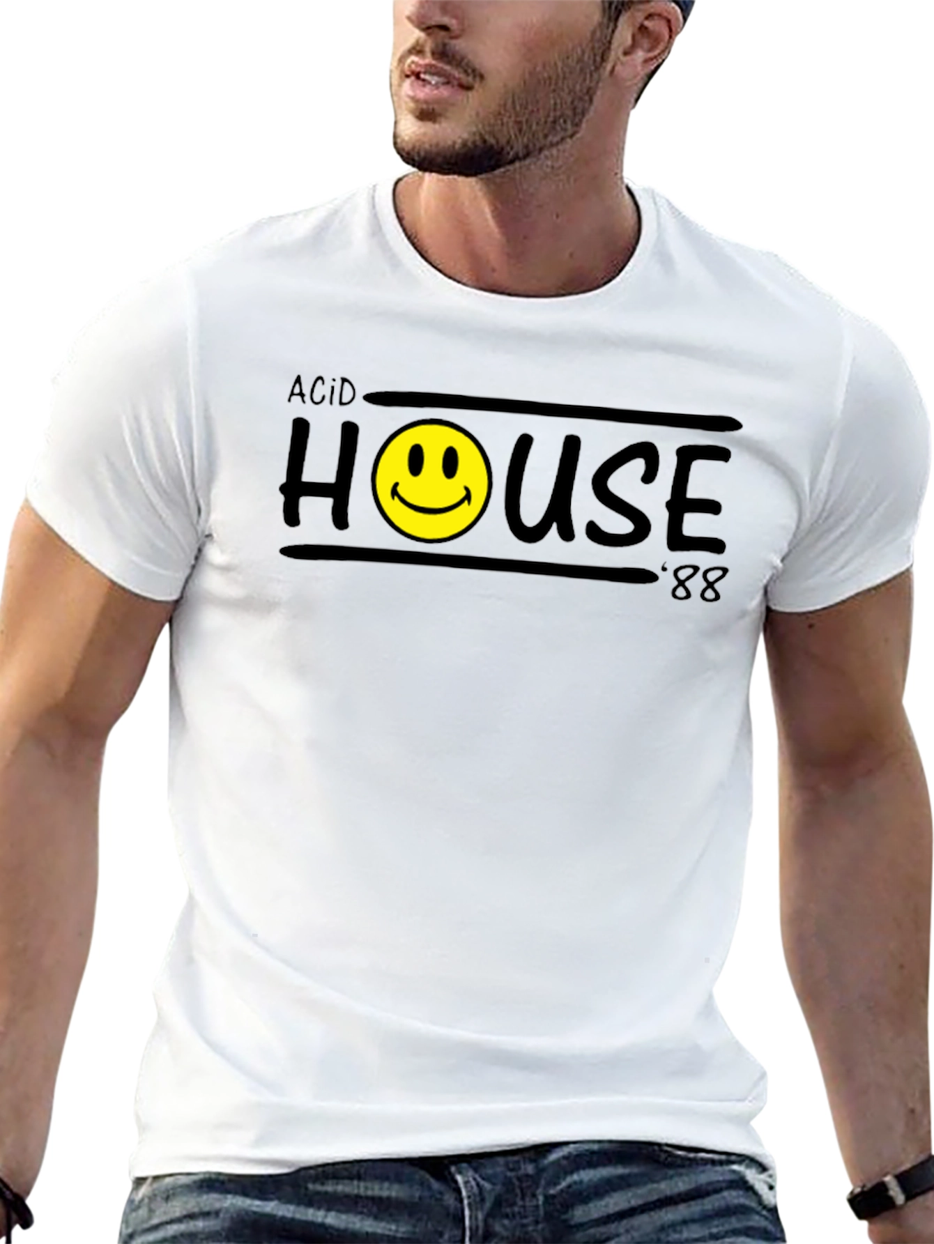 Acid House 88 Graphic Tee - Retro Rave Style