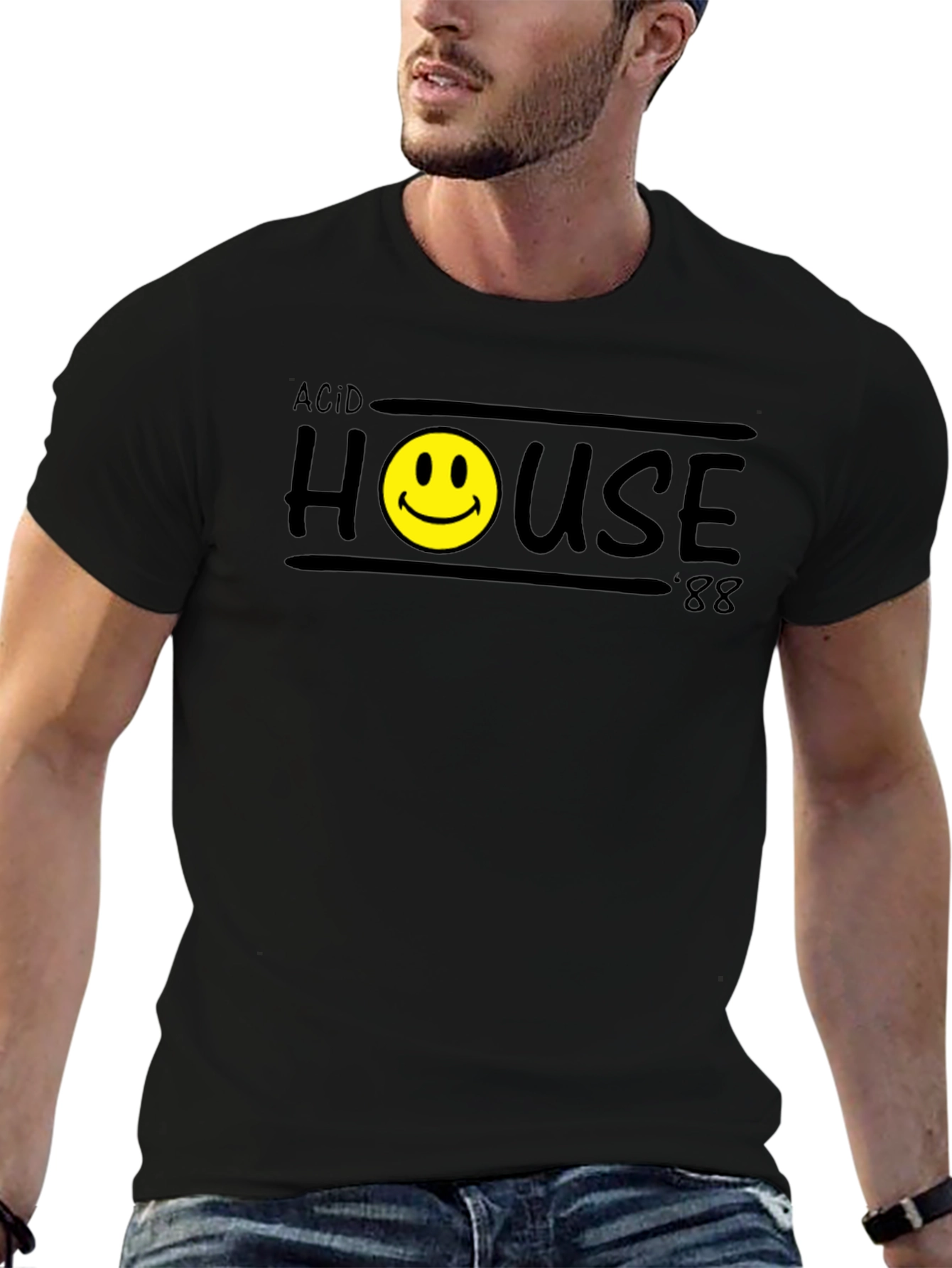 Acid House 88 Graphic Tee - Retro Rave Style