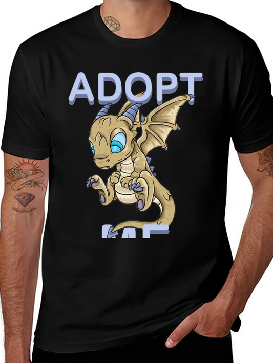 Adopt a Dragon Graphic Tee - Fantasy Style