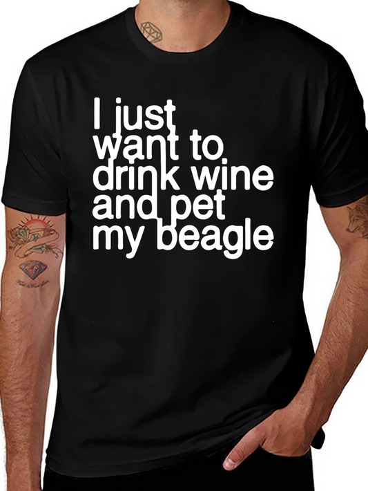 Wine & Beagle Lover T-Shirt